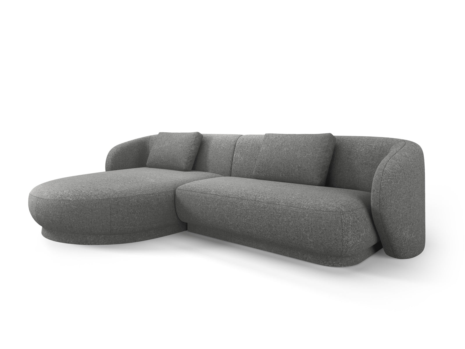 Camden Ecksofa links 4 Sitzer in Dark Grey Melange präsentiert im Onlineshop von KAQTU Design AG. Ecksofa links ist von Cosmopolitan Design