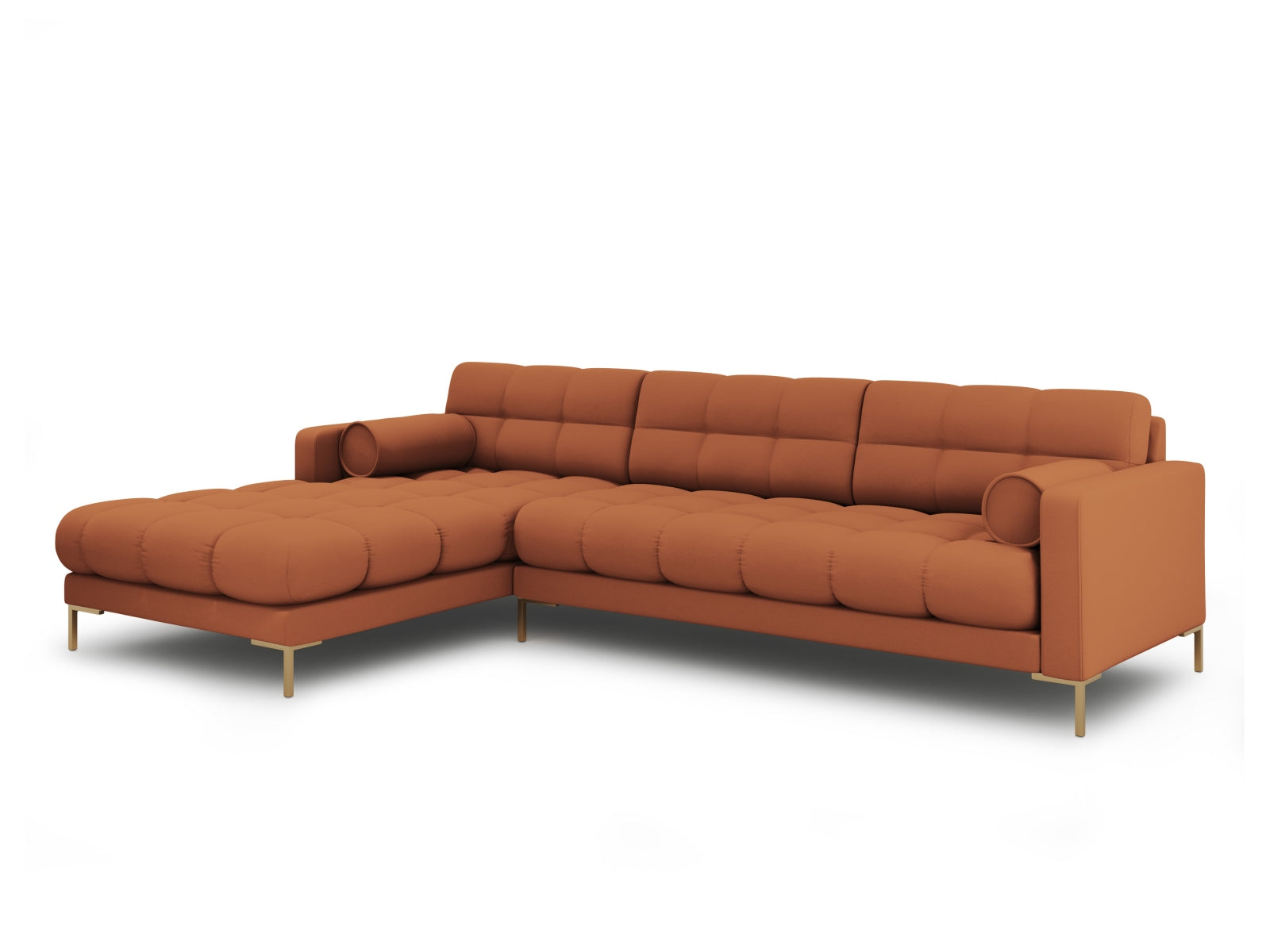 Elegantes 5-Sitzer Ecksofa links Bali in stilvollem Brick-Neve, ideal für moderne Wohnräume, von Cosmopolitan Design.