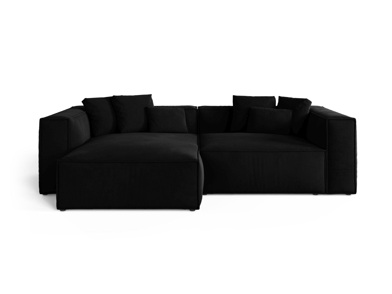 3-Sitzer Ecksofa links Aveiro in Black-Casino präsentiert im Onlineshop von KAQTU Design AG. Ecksofa links ist von Cosmopolitan Design