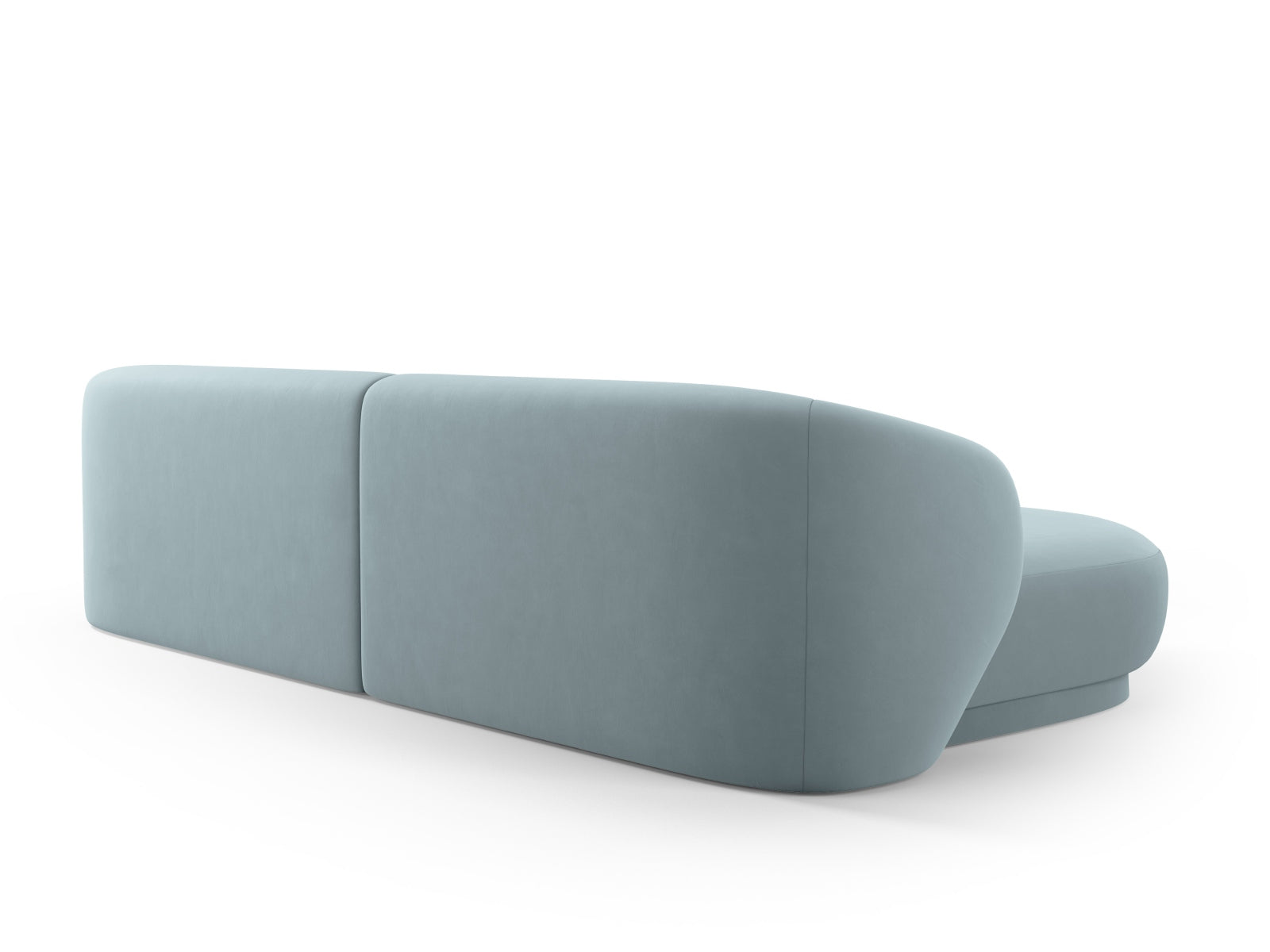 Erleben Sie das Camden Velour links Ecksofa von Cosmopolitan Design – ein stilvolles 4-Sitzer Sofa, das Komfort und modernes Design perfekt kombiniert.