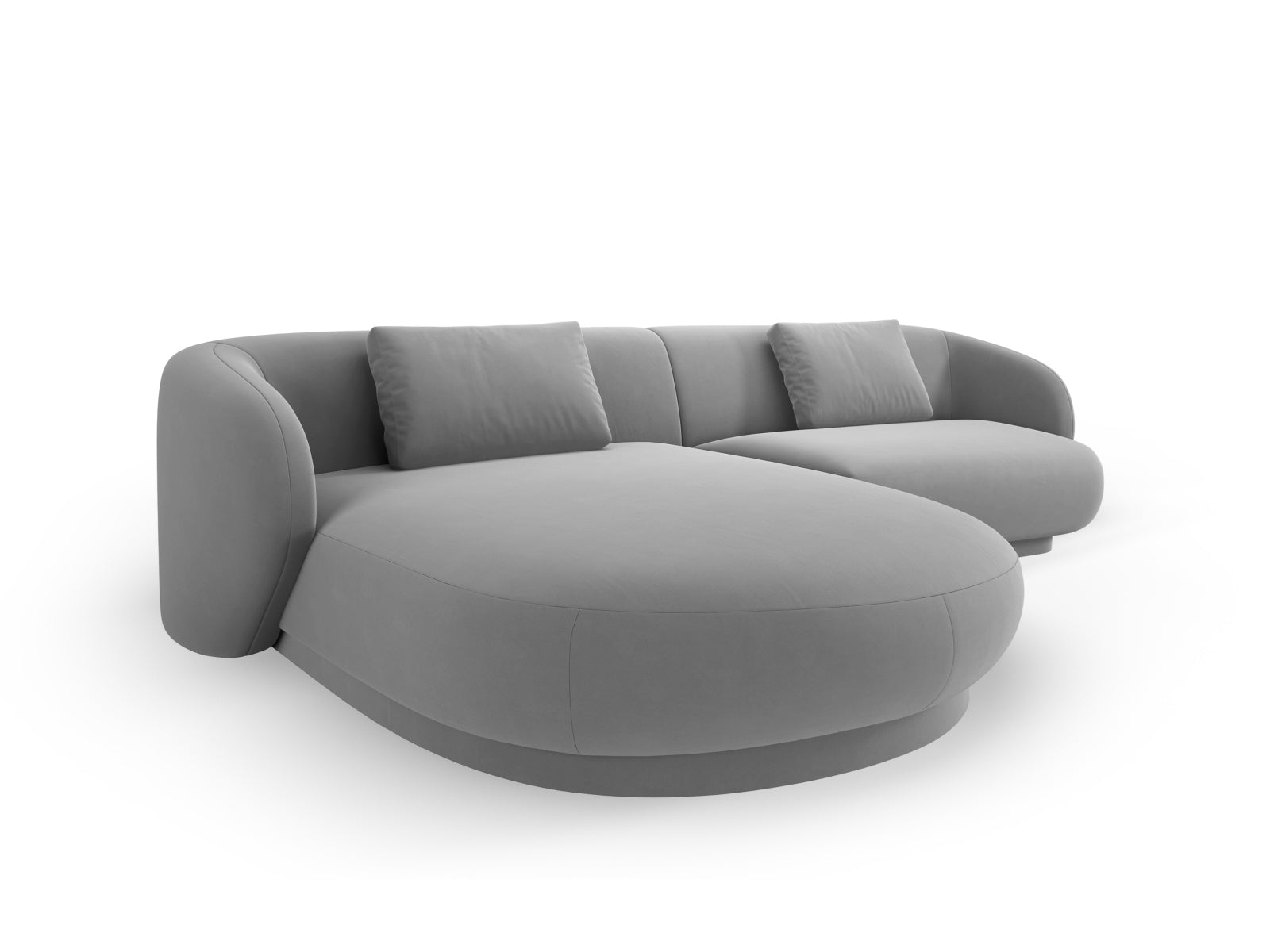Erleben Sie das Camden Velour links Ecksofa von Cosmopolitan Design – ein stilvolles 4-Sitzer Sofa, das Komfort und modernes Design perfekt kombiniert.