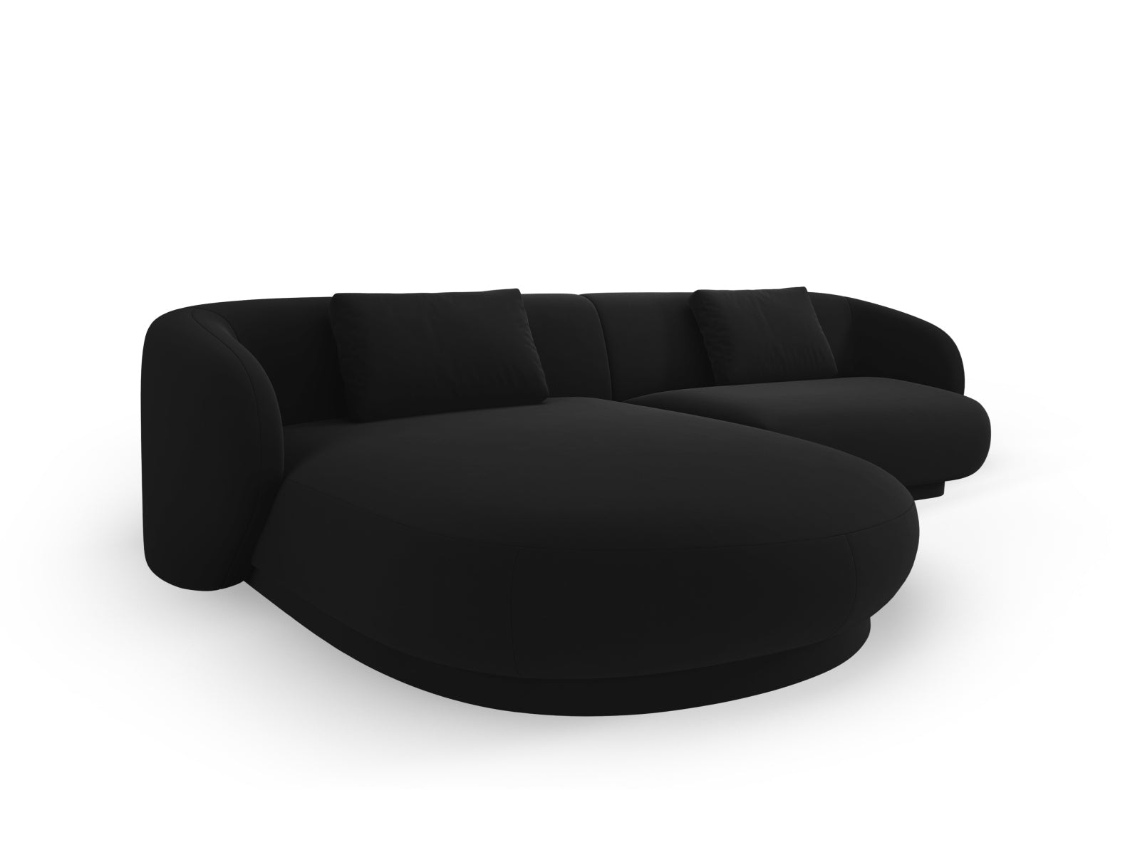 Erleben Sie das Camden Velour links Ecksofa von Cosmopolitan Design – ein stilvolles 4-Sitzer Sofa, das Komfort und modernes Design perfekt kombiniert.