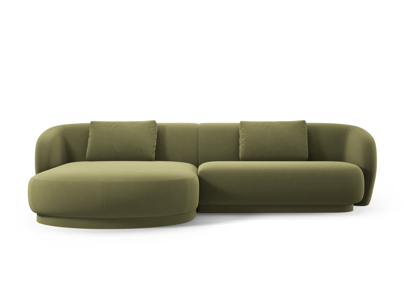 Erleben Sie das Camden Velour links Ecksofa von Cosmopolitan Design – ein stilvolles 4-Sitzer Sofa, das Komfort und modernes Design perfekt kombiniert.