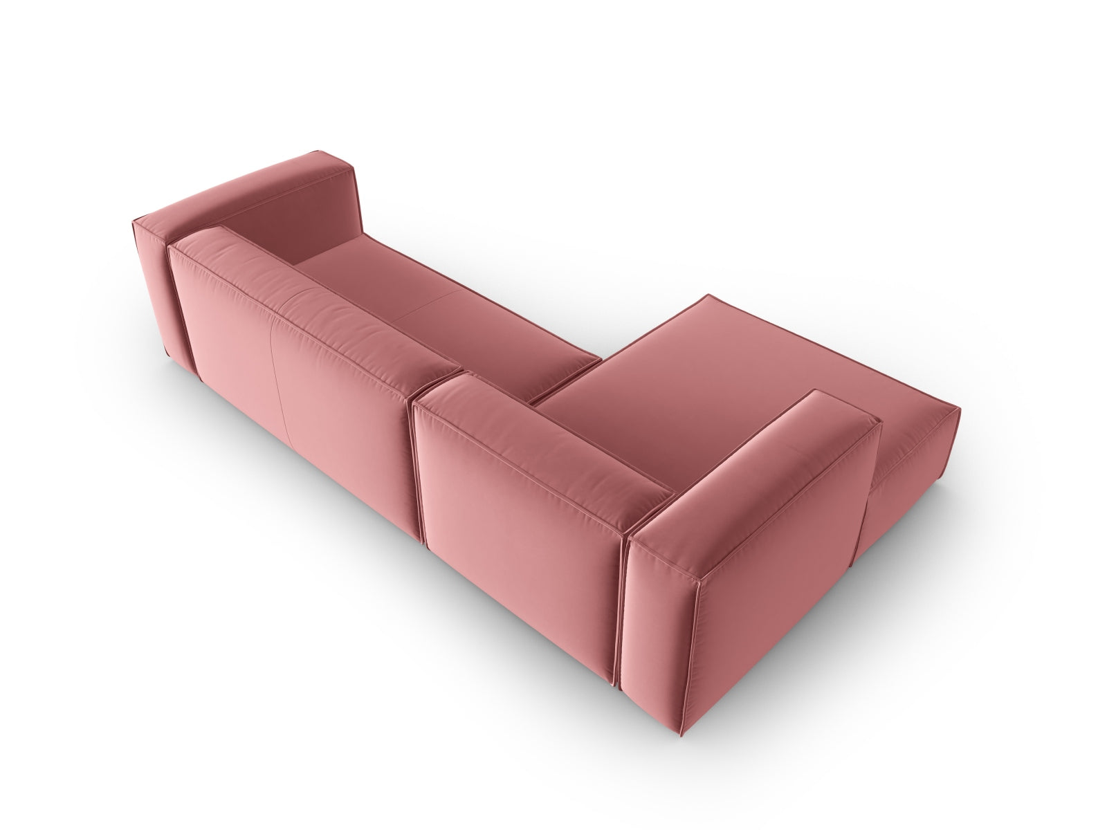 Erleben Sie das elegante Mackay Velour 4-Sitzer Ecksofa von Cosmopolitan Design – stilvolles Design und unvergleichlicher Komfort für Ihr Wohnzimmer.