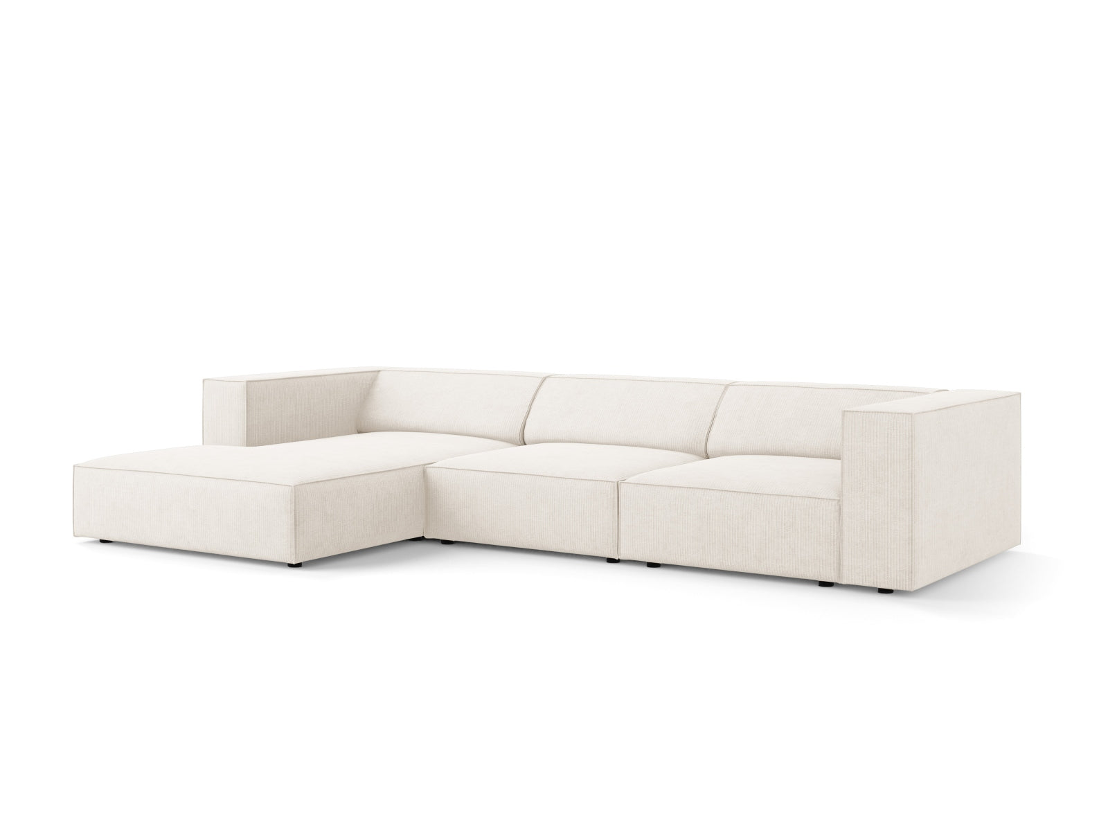 Erleben Sie das stilvolle Arendal Ecksofa links 4 Sitzer von Cosmopolitan Design – perfekt für moderne Wohnkonzepte und ultimativen Sitzkomfort.