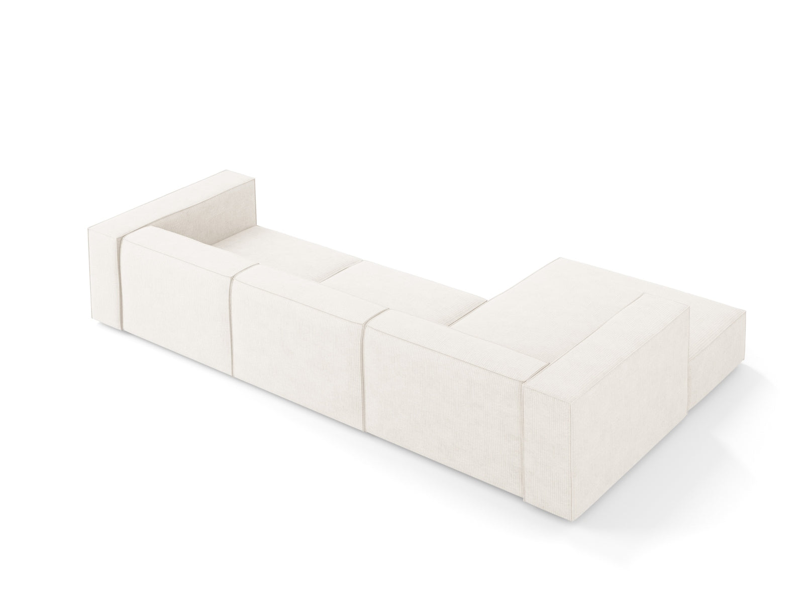 Entdecken Sie das elegante Arendal Ecksofa links 4 Sitzer von Cosmopolitan Design – ideal für zeitgemässe Wohnräume und höchsten Komfort.