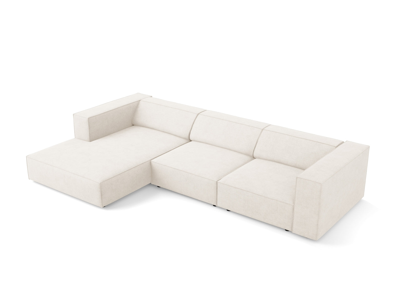 Erleben Sie das stilvolle Arendal Ecksofa links 4 Sitzer von Cosmopolitan Design – perfekt für moderne Wohnkonzepte und ultimativen Sitzkomfort.
