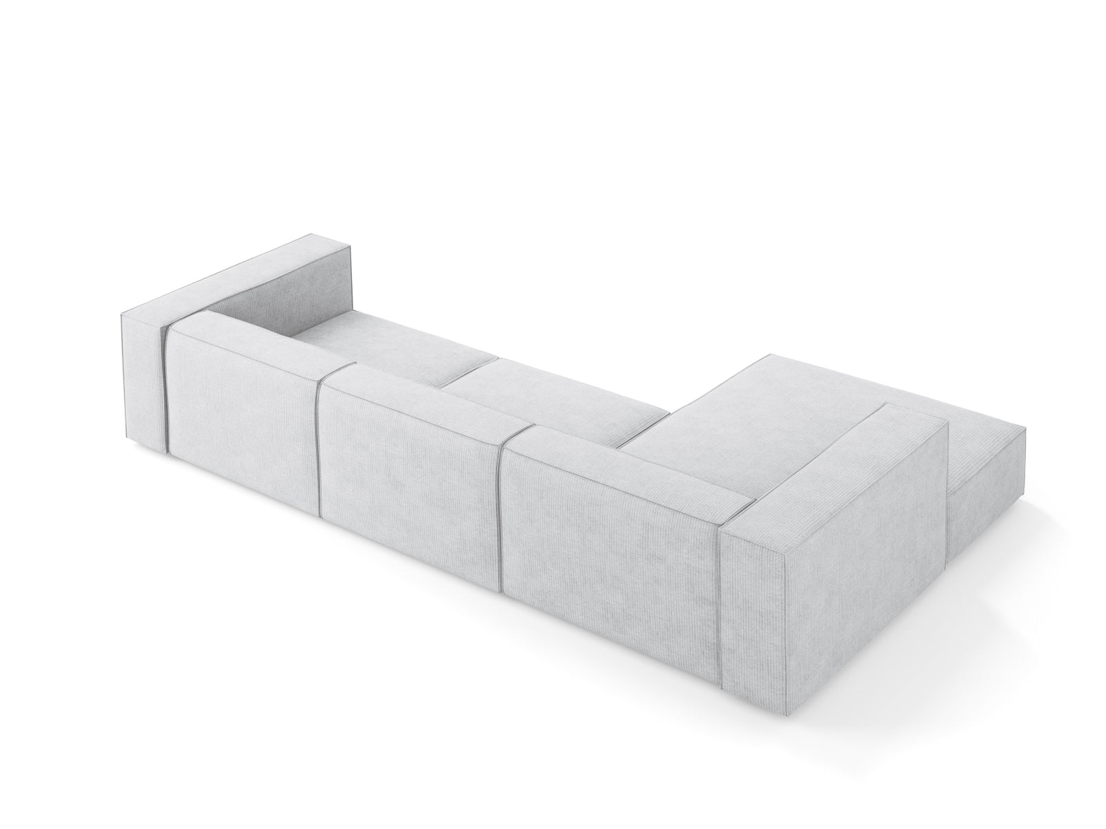 Entdecken Sie das elegante Arendal Ecksofa links 4 Sitzer von Cosmopolitan Design – ideal für zeitgemässe Wohnräume und höchsten Komfort.