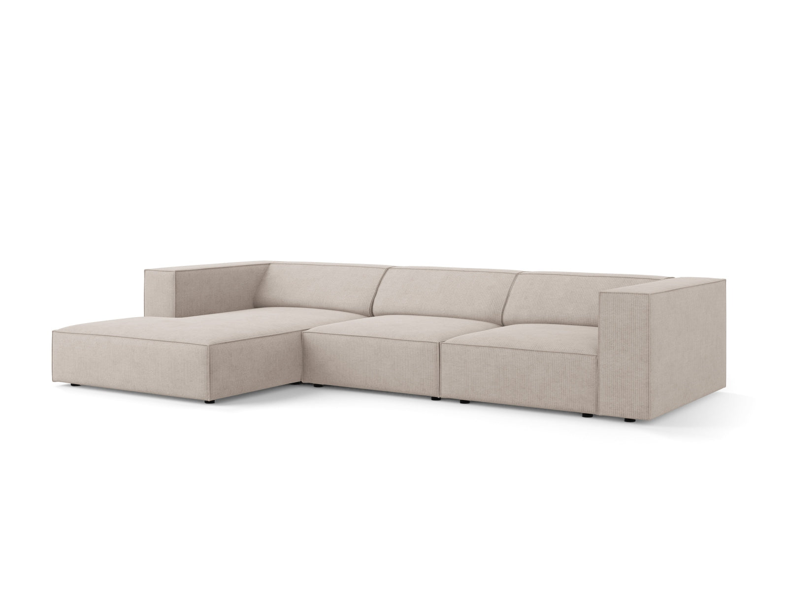 Erleben Sie das stilvolle Arendal Ecksofa links 4 Sitzer von Cosmopolitan Design – perfekt für moderne Wohnkonzepte und ultimativen Sitzkomfort.