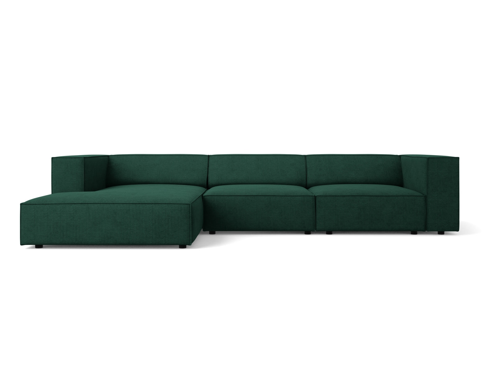 Arendal Ecksofa links 4 Sitzer in Bottle Green präsentiert im Onlineshop von KAQTU Design AG. Ecksofa links ist von Cosmopolitan Design