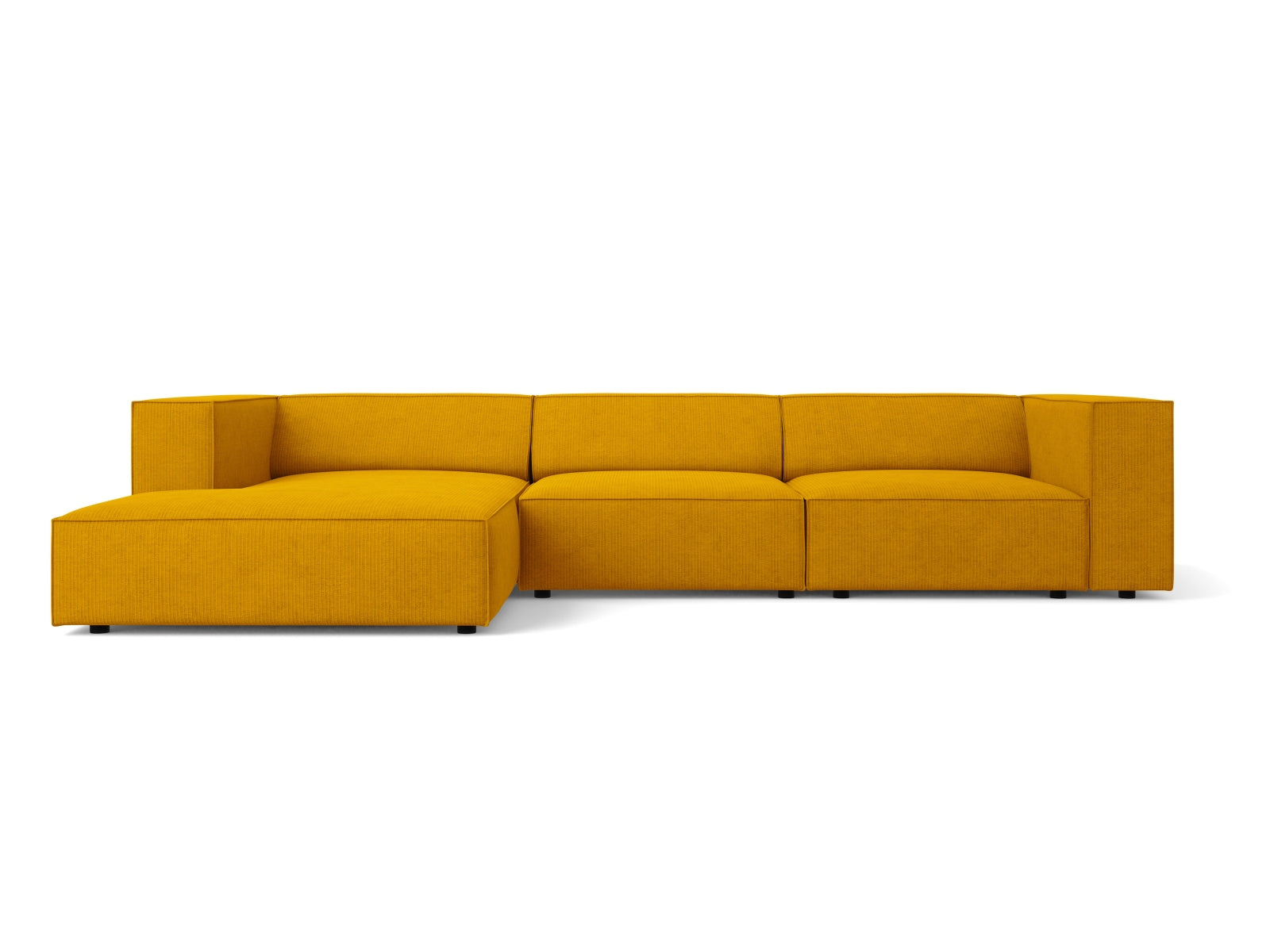 Arendal Ecksofa links 4 Sitzer in Mustard präsentiert im Onlineshop von KAQTU Design AG. Ecksofa links ist von Cosmopolitan Design