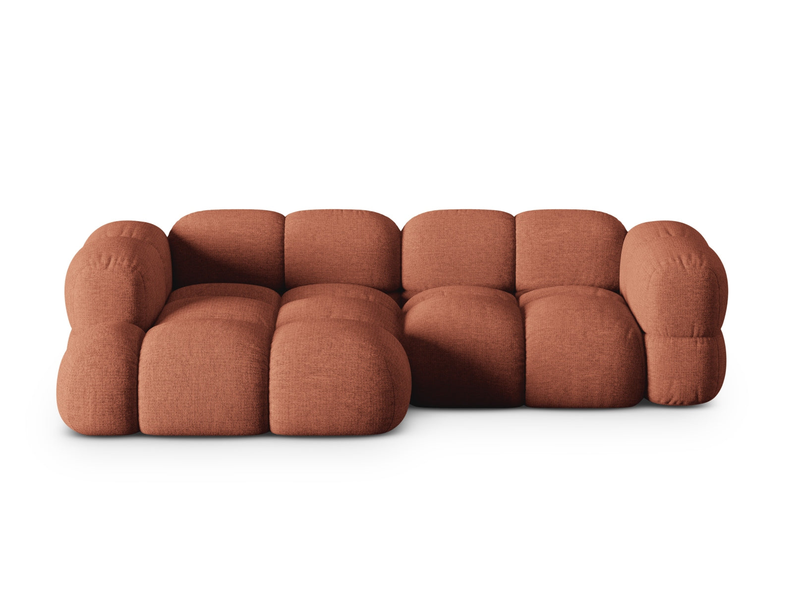 Loretto Ecksofa links 3 Sitzer 147cm in Coral-Sorella präsentiert im Onlineshop von KAQTU Design AG. L-Sofa links ist von Cosmopolitan Design