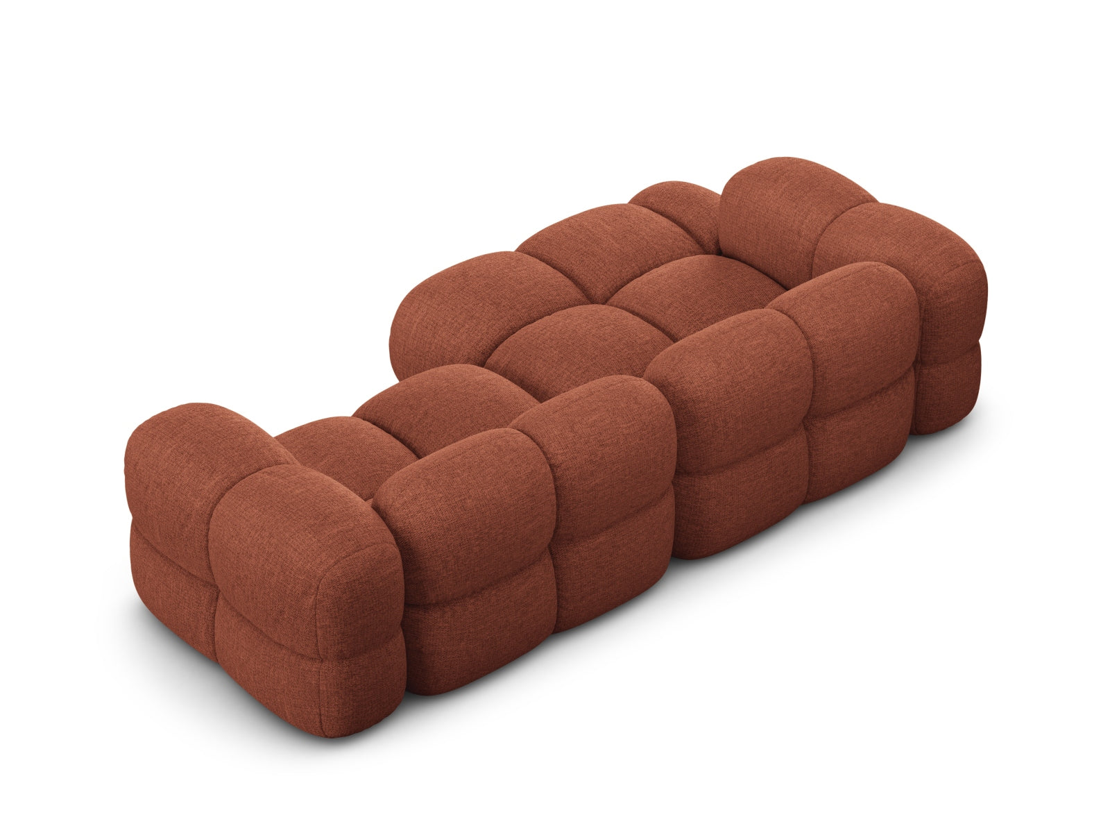 Elegantes Loretto Ecksofa links, 3-Sitzer in Coral-Sorella, perfekt für gemütliche und moderne Wohnambiente, erhältlich bei Cosmopolitan Design.