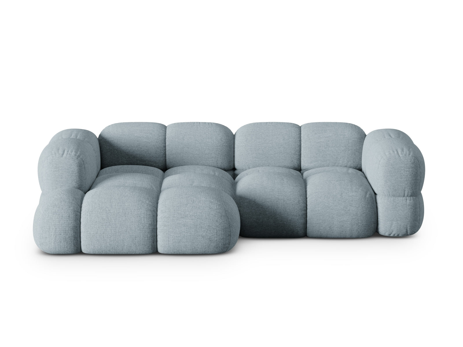 Loretto Ecksofa links 3 Sitzer 147cm in Pastel Blue präsentiert im Onlineshop von KAQTU Design AG. Ecksofa links ist von Cosmopolitan Design