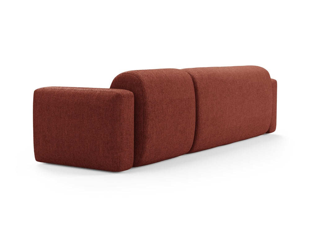 Modulares 3-Sitzer Ecksofa Strino links in Coral-Sorella, perfekt für moderne Wohnkonzepte. Hochwertige Verarbeitung von Cosmopolitan Design.