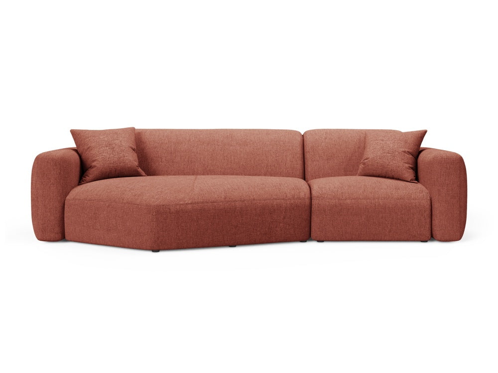Strino Modulares Ecksofa links 3 Sitzer in Coral-Sorella präsentiert im Onlineshop von KAQTU Design AG. L-Sofa links ist von Cosmopolitan Design