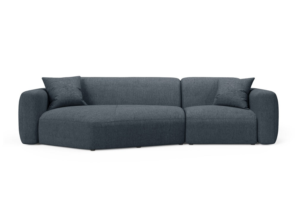 Strino Modulares Ecksofa links 3 Sitzer in Dark Blue-Sorella präsentiert im Onlineshop von KAQTU Design AG. L-Sofa links ist von Cosmopolitan Design
