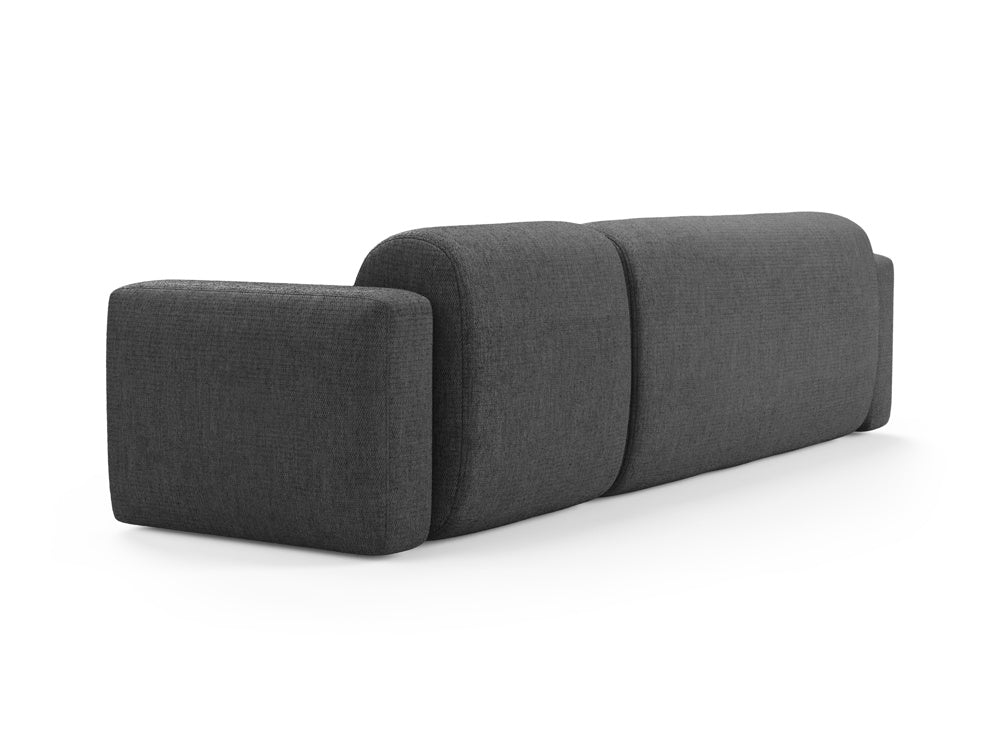 Modulares Strino Ecksofa links, 3-Sitzer in stilvollem Grau, perfekt für zeitgemäße Wohnkonzepte, erhältlich bei Cosmopolitan Design.