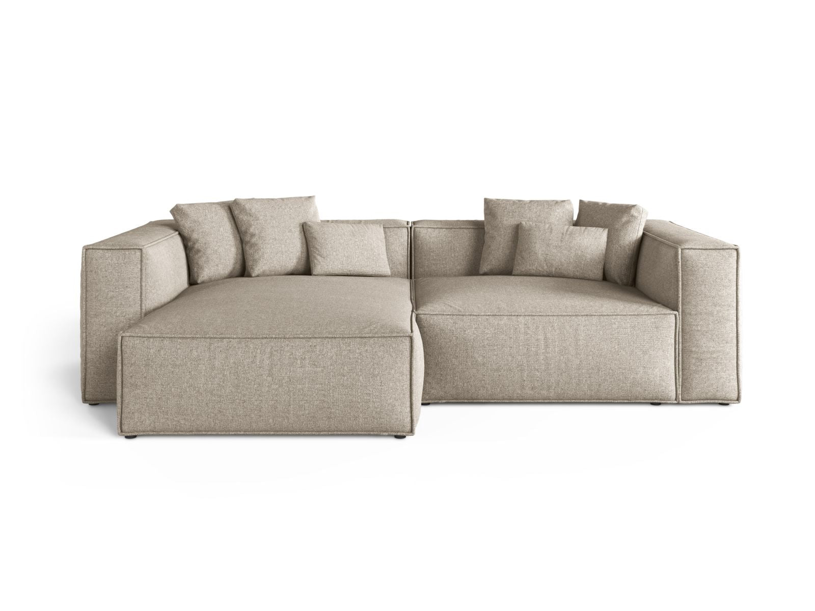 3-Sitzer Ecksofa links Aveiro in Dark Beige-Eden präsentiert im Onlineshop von KAQTU Design AG. Ecksofa links ist von Cosmopolitan Design