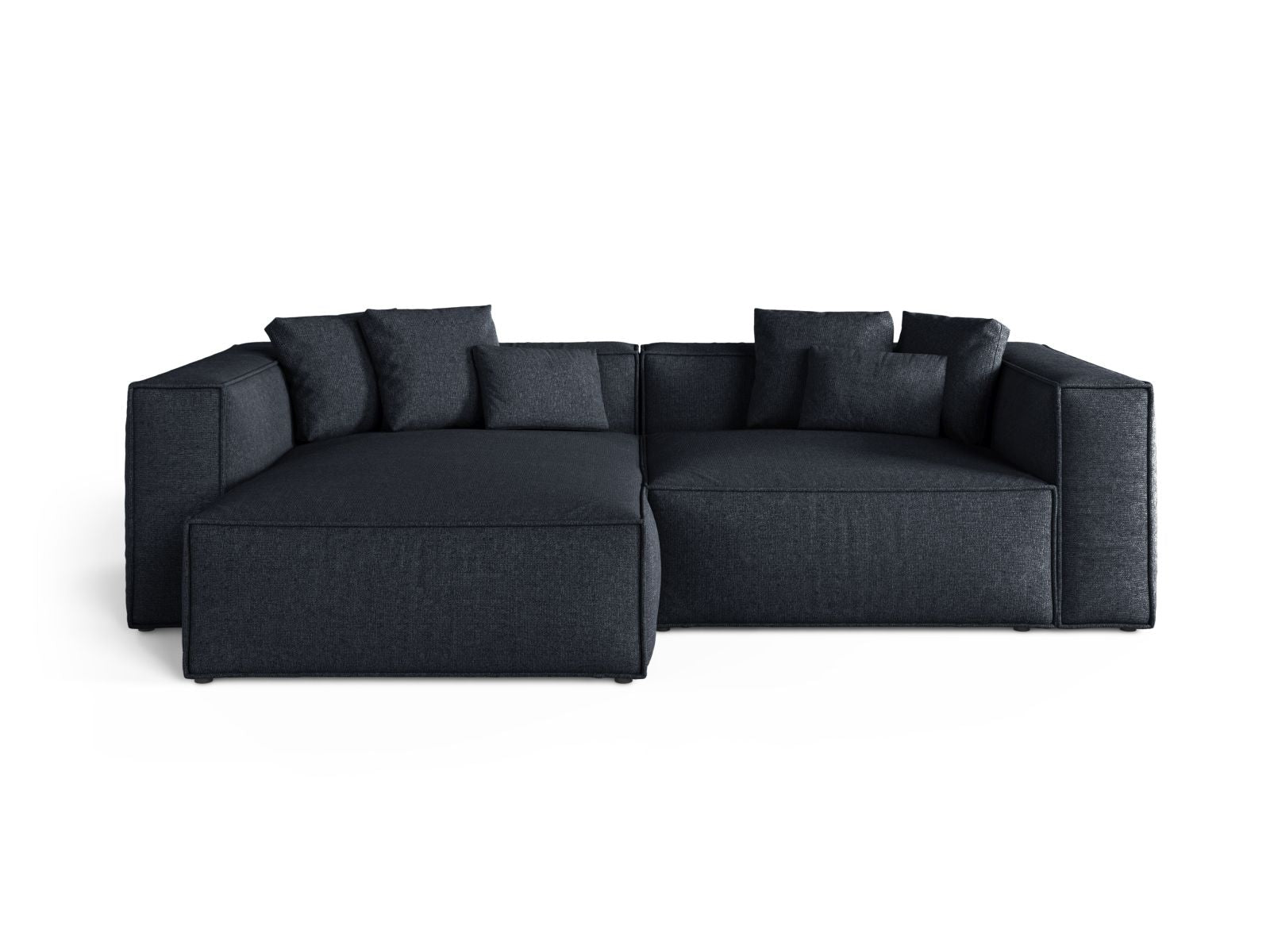 3-Sitzer Ecksofa links Aveiro in Navy Blue-Eden präsentiert im Onlineshop von KAQTU Design AG. Ecksofa links ist von Cosmopolitan Design