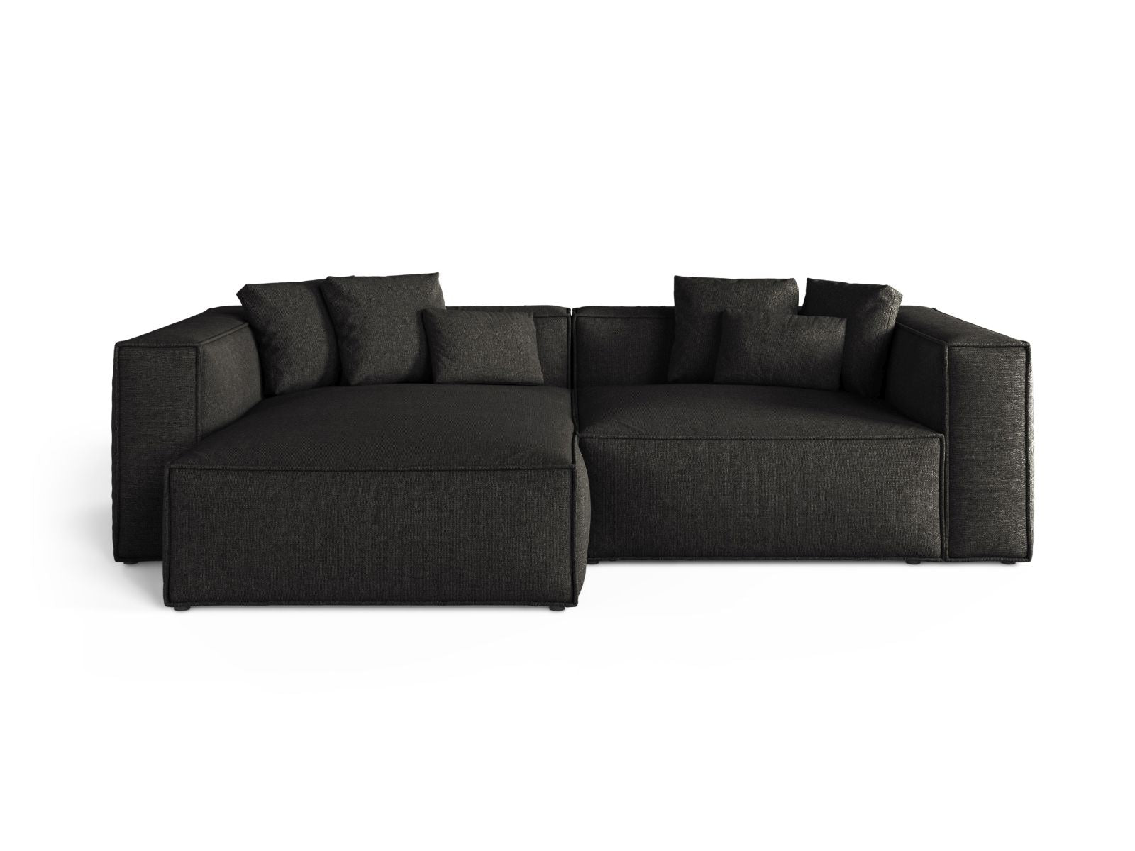 3-Sitzer Ecksofa links Aveiro in Anthracite-Eden präsentiert im Onlineshop von KAQTU Design AG. Ecksofa links ist von Cosmopolitan Design