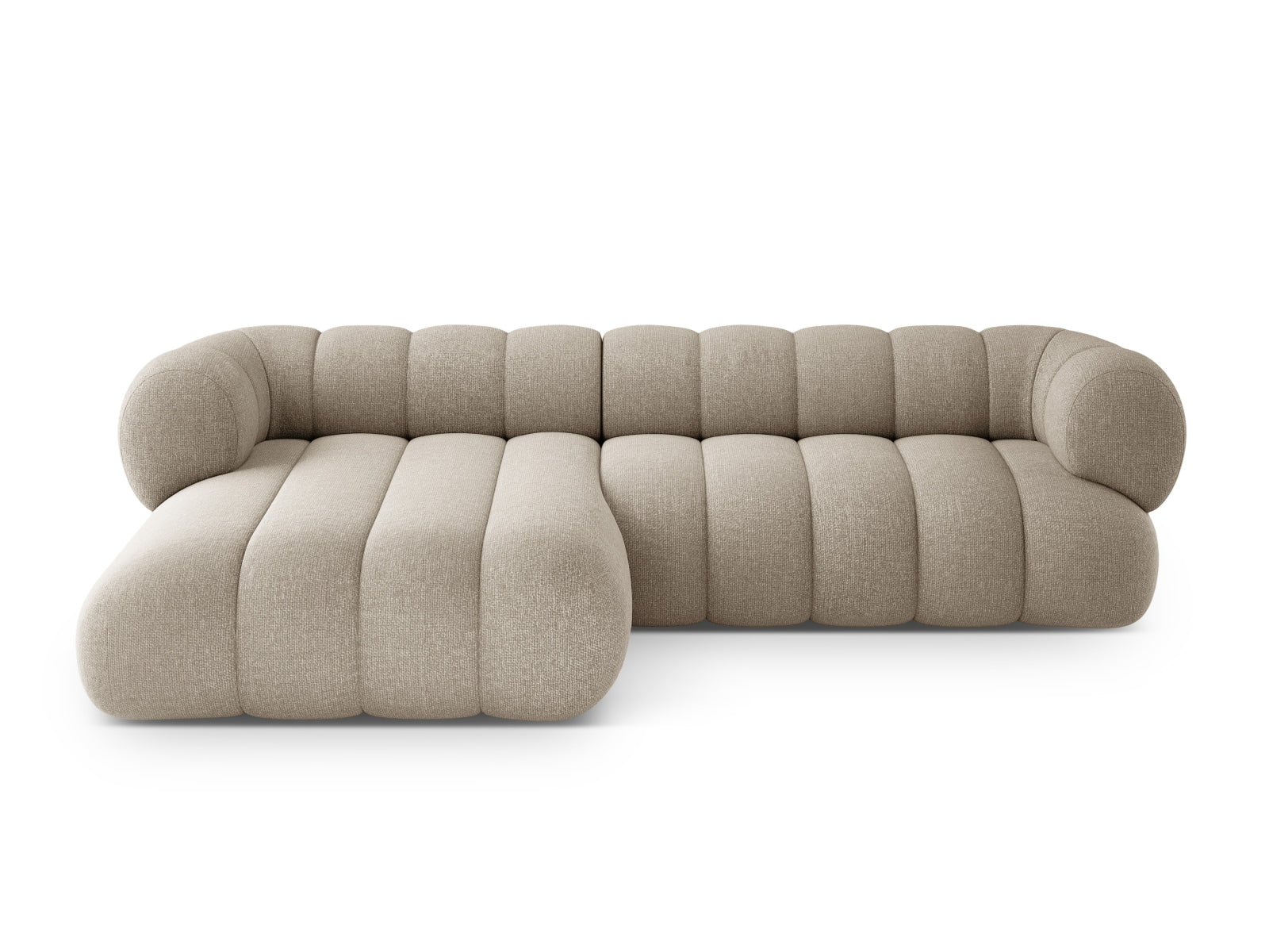 Elegantes Koge Ecksofa links, 5-Sitzer mit 165 cm, perfekt für stilvolle Wohnräume. Bequeme Sitzfläche und modernes Design.