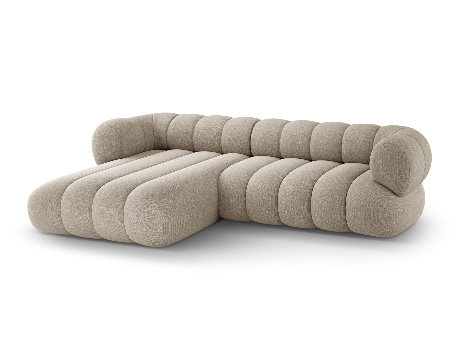 Elegantes Koge Ecksofa links, 5-Sitzer mit 165 cm, perfekt für stilvolle Wohnräume. Hochwertige Materialien und ansprechendes Design.