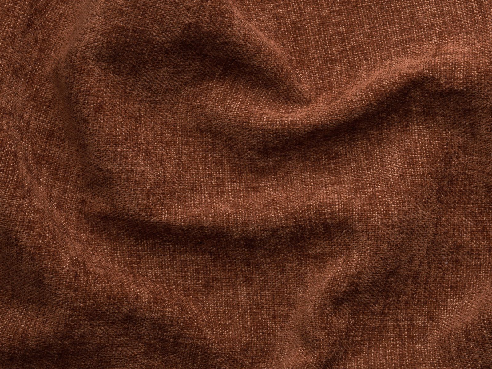 Elegantes 3-Sitzer Ecksofa links Aveiro in warmem Brick-Liberty, perfekt für gemütliche und stilvolle Wohnambiente.