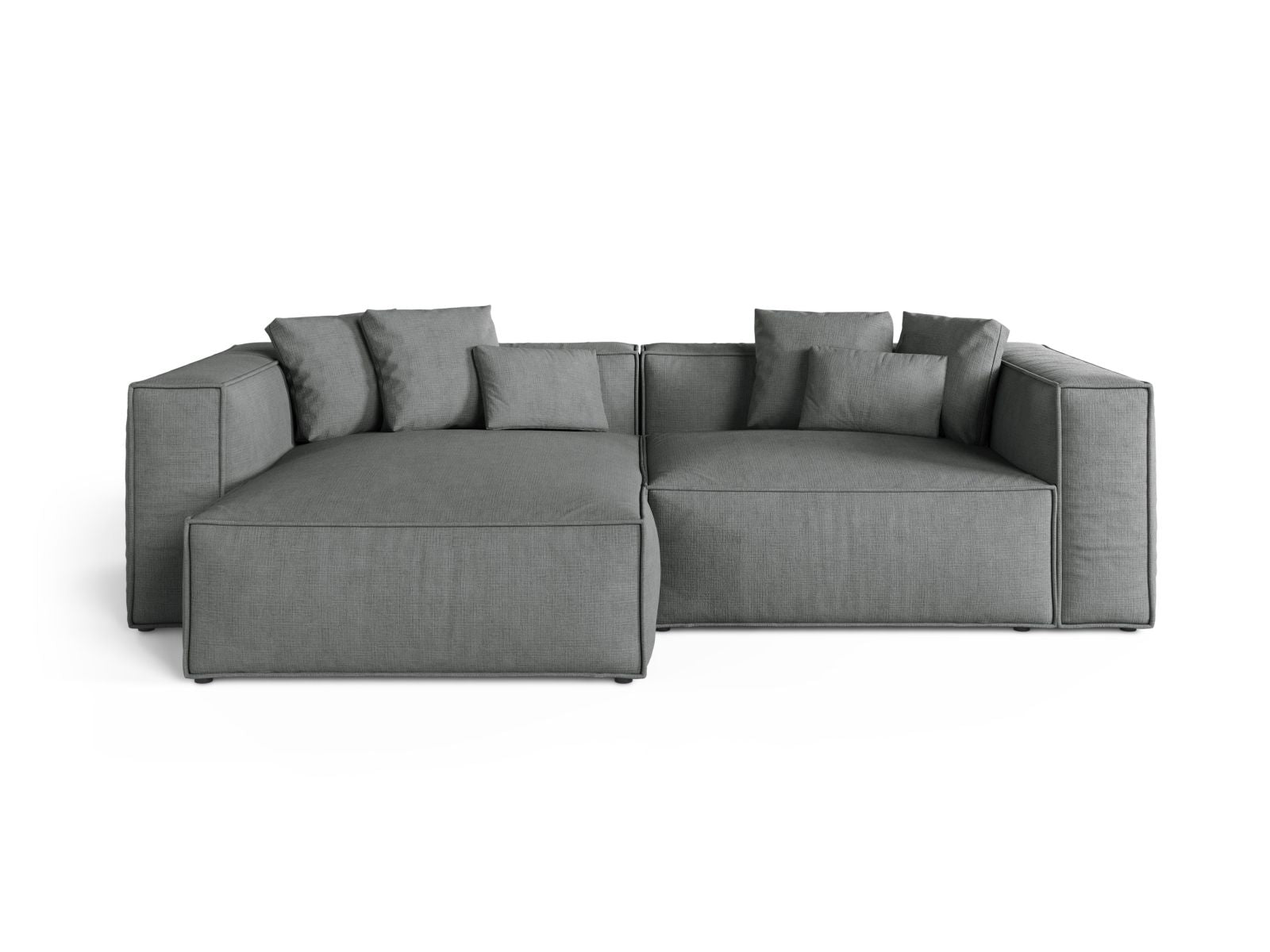 3-Sitzer Ecksofa links Aveiro in Grey-Liberty präsentiert im Onlineshop von KAQTU Design AG. Ecksofa links ist von Cosmopolitan Design