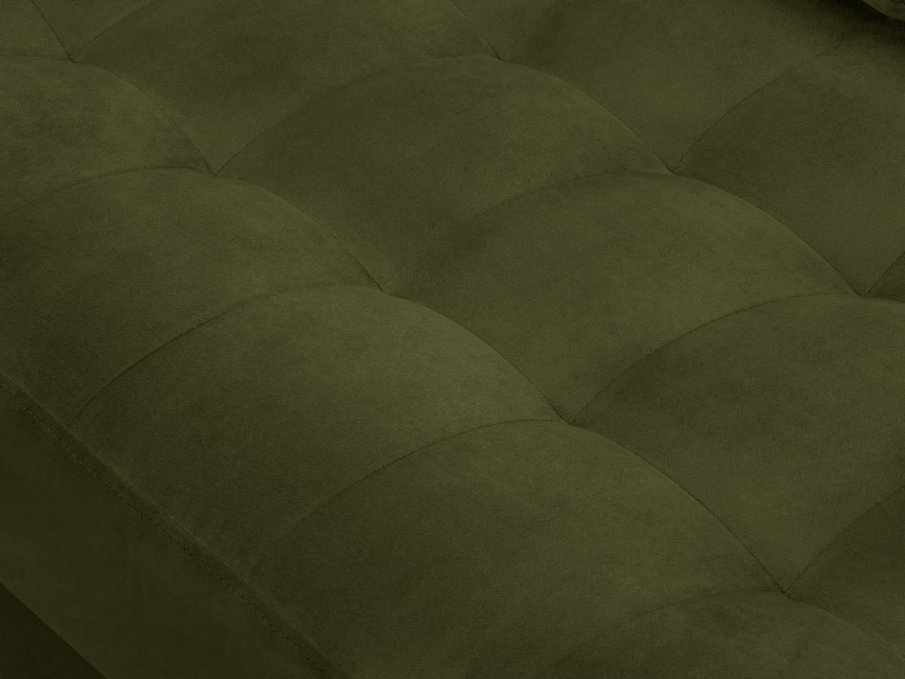 Elegantes 4-Sitzer Ecksofa links Aspen in trendigem Grünton, ideal für gemütliche Abende und stilvolle Wohnräume von Cosmopolitan Design.