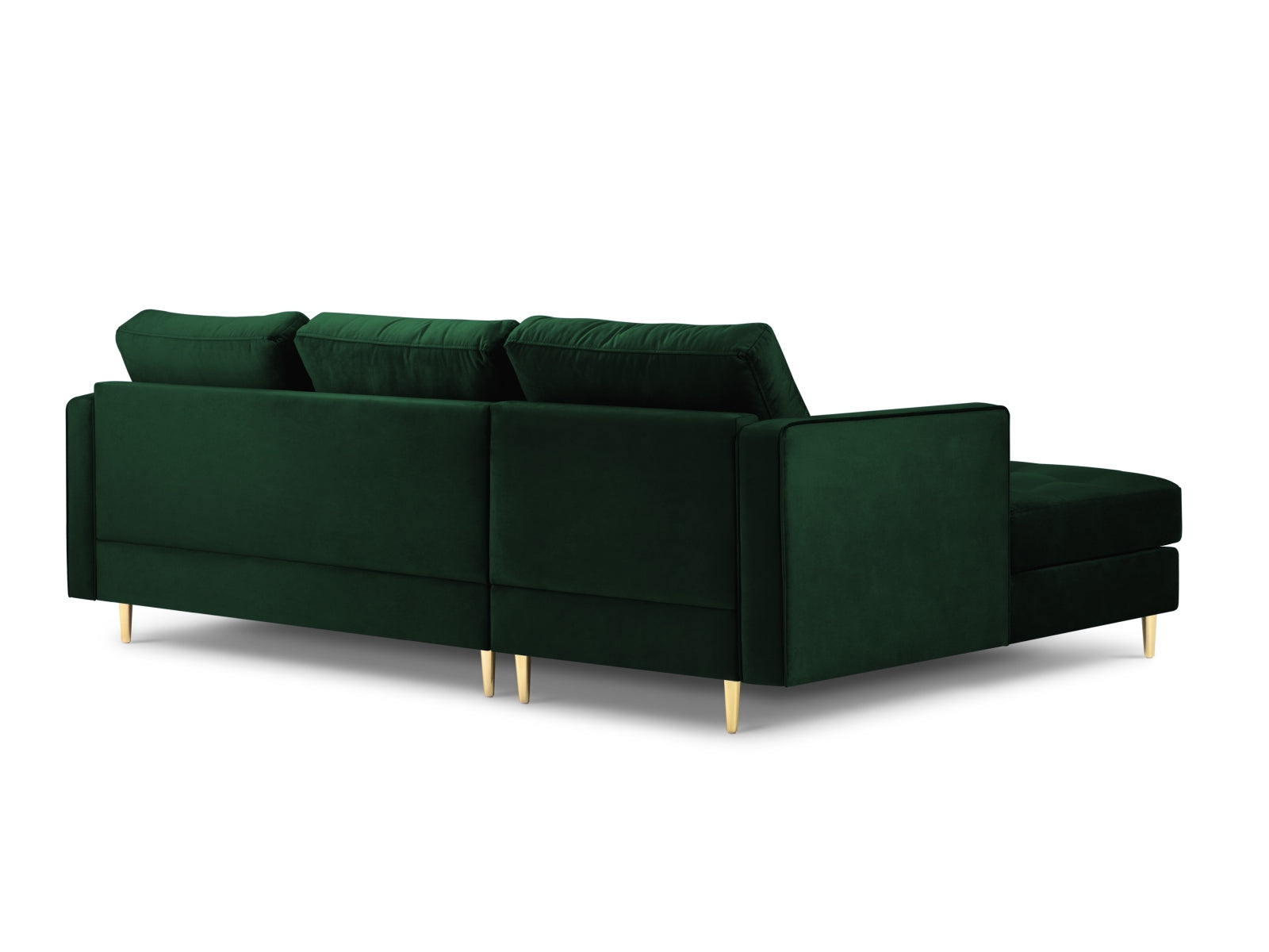 Modernes 4-Sitzer Ecksofa links Aspen in luxuriösem Bottle Green, perfekt für ein geschmackvolles Ambiente, angeboten von Cosmopolitan Design.