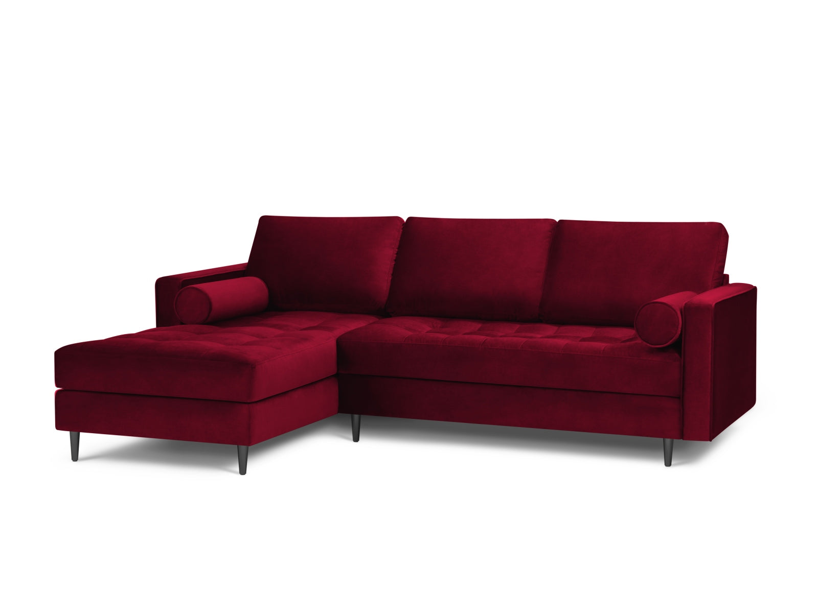 Elegantes 4-Sitzer Ecksofa links Aspen von Cosmopolitan Design, ideal für stilvolle Wohnzimmer und gemütliche Abende.