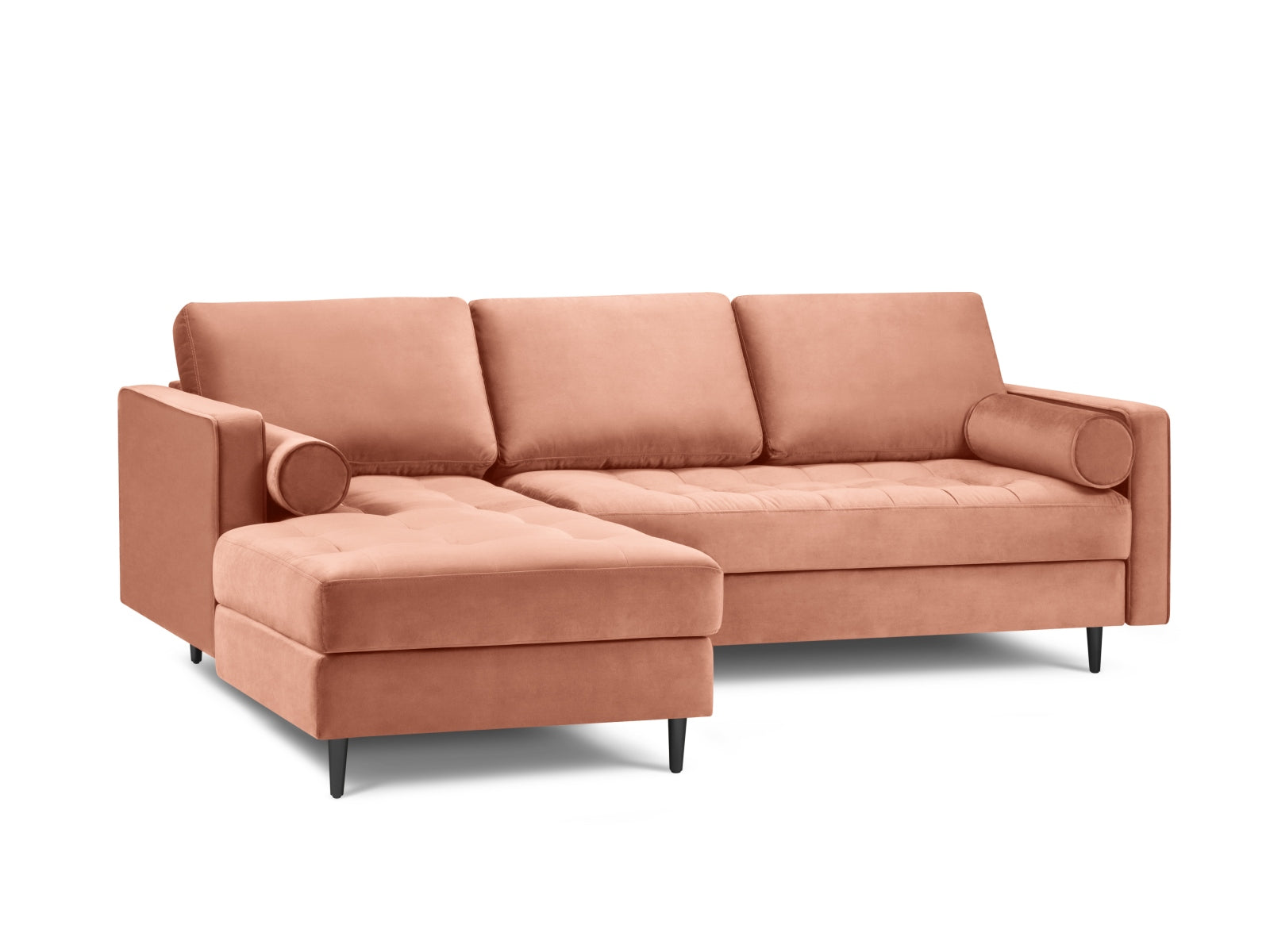4-Sitzer Ecksofa links Aspen in Pink-Salvador präsentiert im Onlineshop von KAQTU Design AG. Ecksofa links ist von Cosmopolitan Design