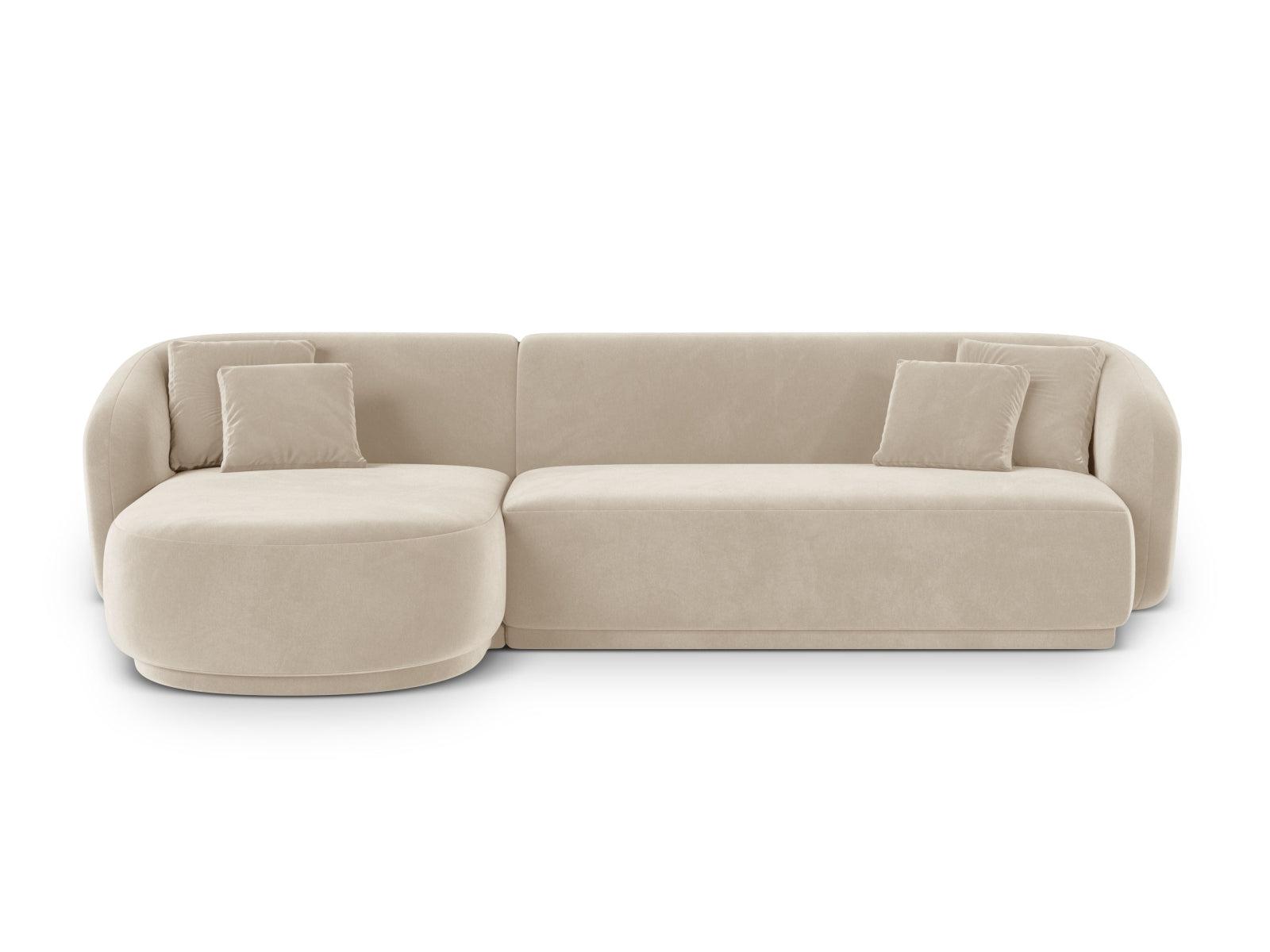 4-Sitzer Ecksofa links Gomera in Beige-Salvador präsentiert im Onlineshop von KAQTU Design AG. Ecksofa links ist von Cosmopolitan Design