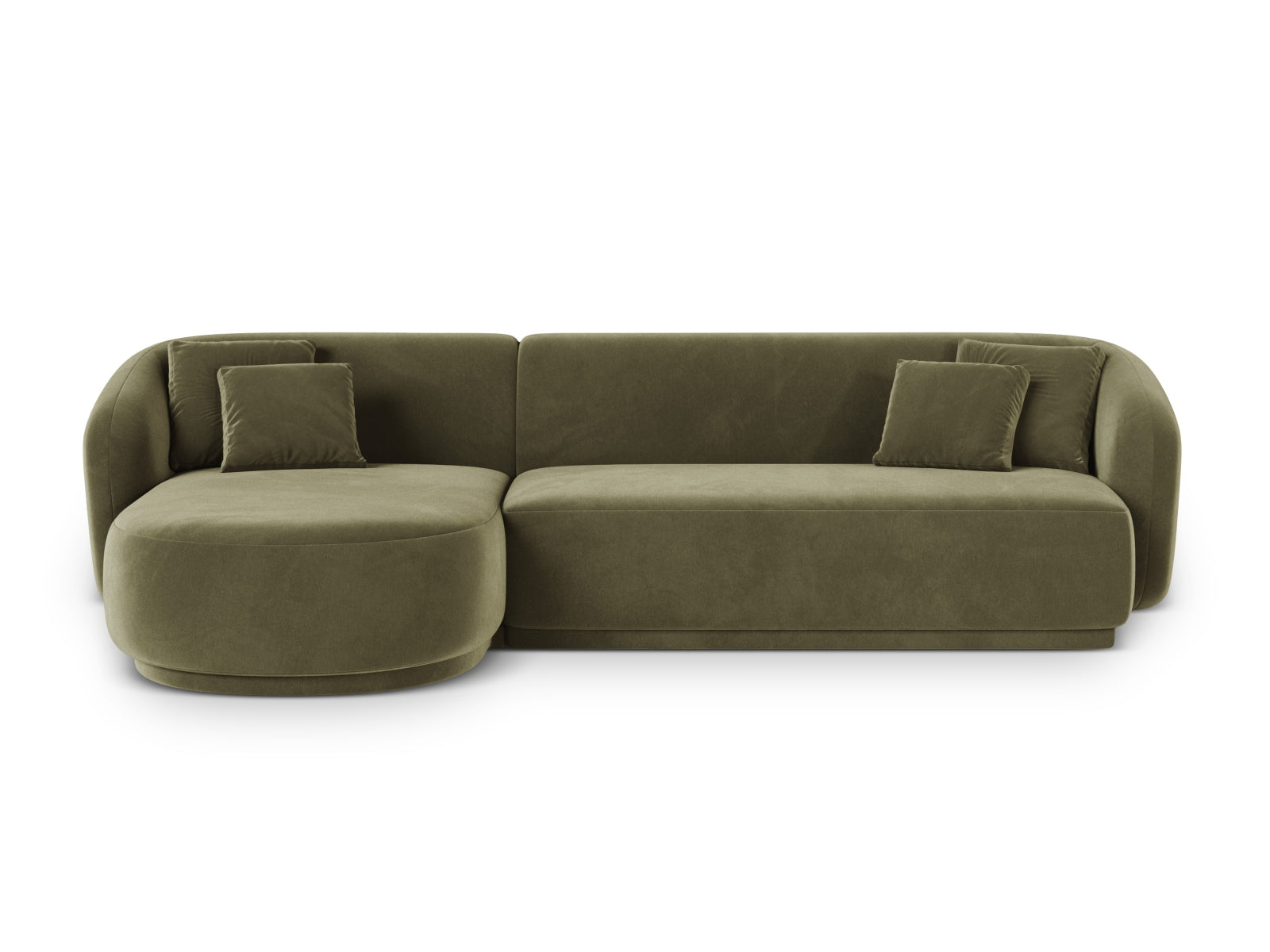 4-Sitzer Ecksofa links Gomera in Green-Salvador präsentiert im Onlineshop von KAQTU Design AG. Ecksofa links ist von Cosmopolitan Design