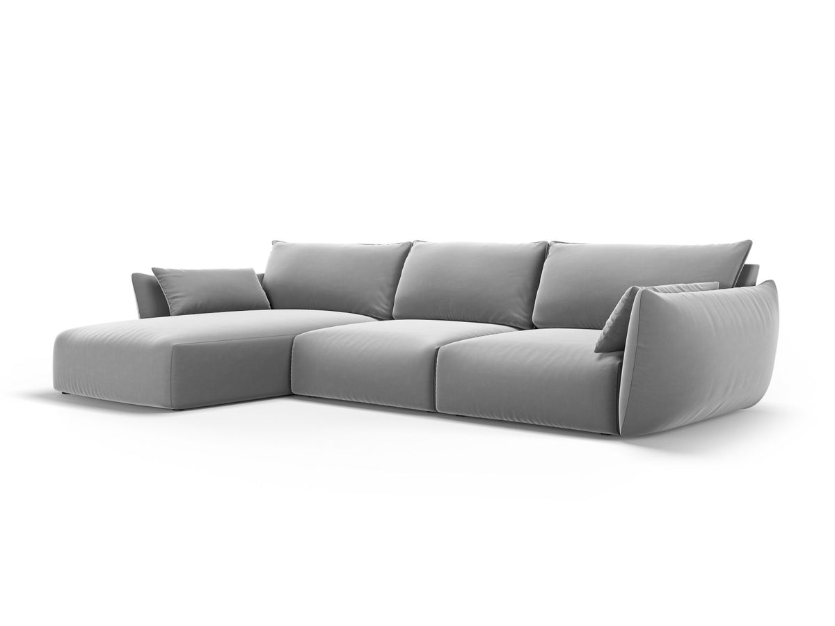 4-Sitzer Ecksofa links Matera in Grey-Salvador präsentiert im Onlineshop von KAQTU Design AG. Ecksofa links ist von Cosmopolitan Design