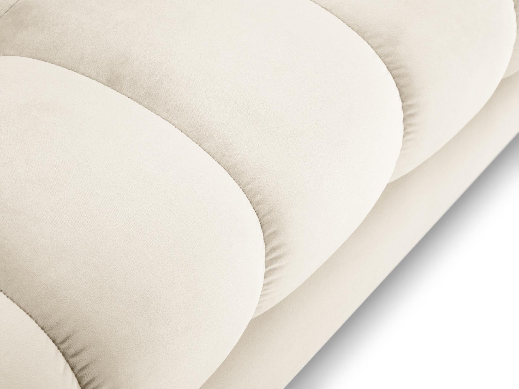 Modernes 5-Sitzer Ecksofa links Bali in sanftem Beige, ideal für gemütliche Abende und stilvolle Einrichtung von Cosmopolitan Design.