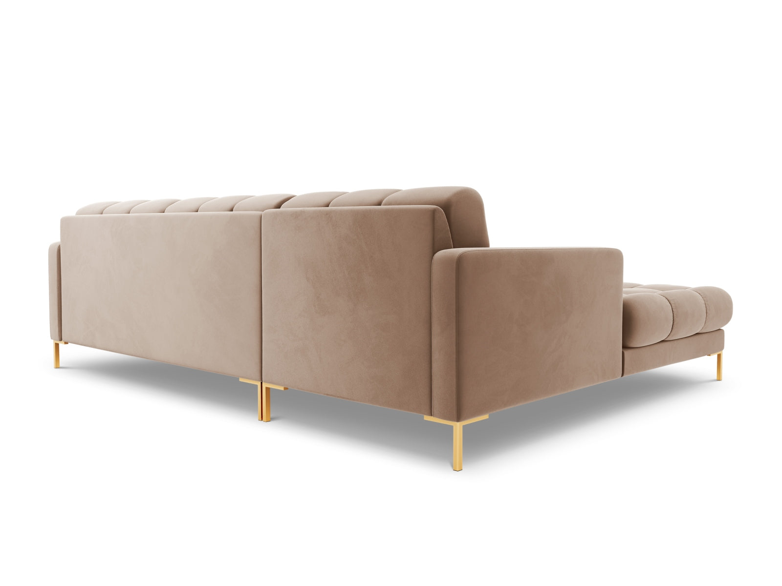 Stylisches 5-Sitzer Ecksofa links Bali in sanften Erdtönen, perfekt für entspannte Abende und stilvolle Einrichtungsideen.