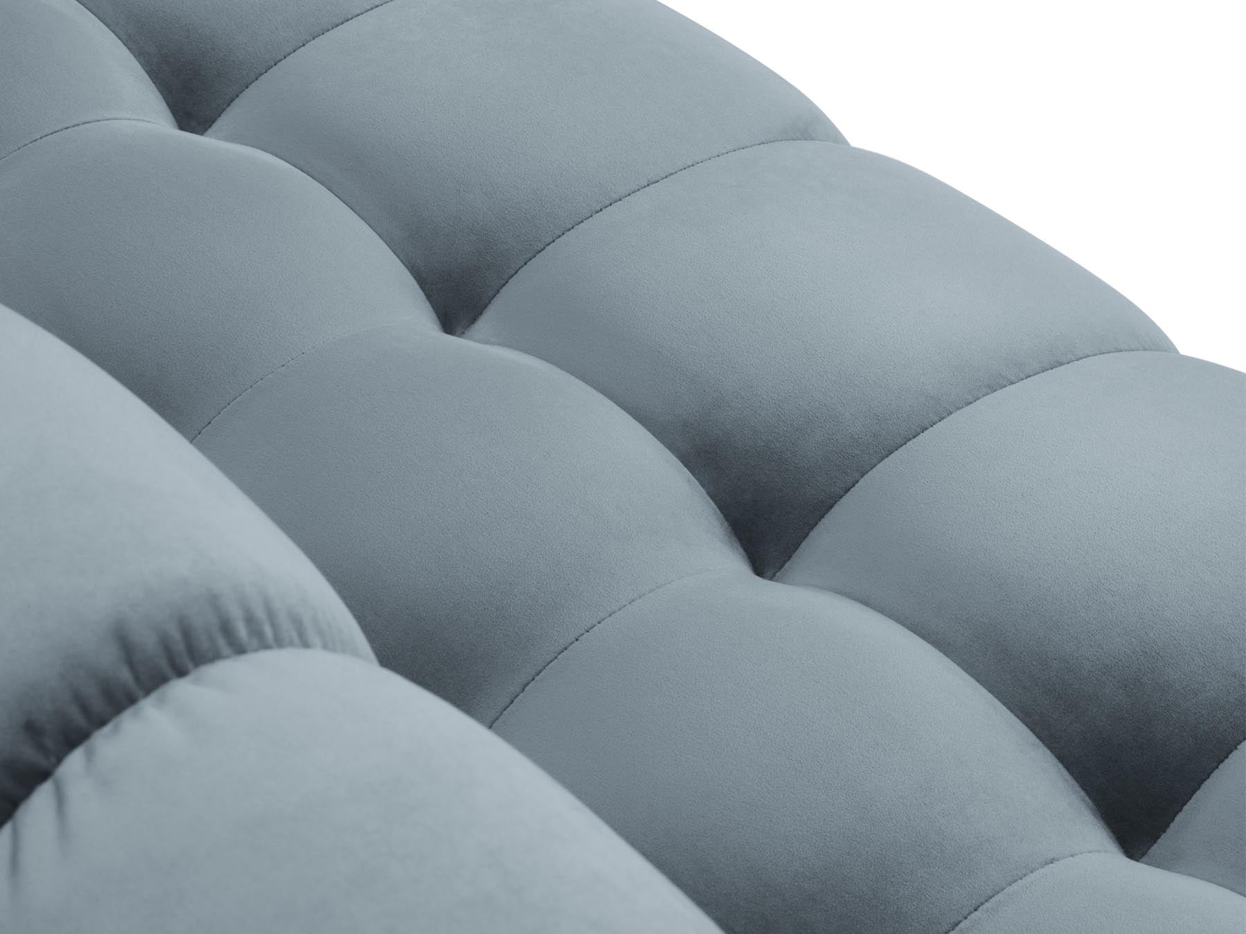 Elegantes 5-Sitzer Ecksofa links Bali in zartem Hellblau, perfekt für stilvolle und einladende Wohnbereiche von Cosmopolitan Design.