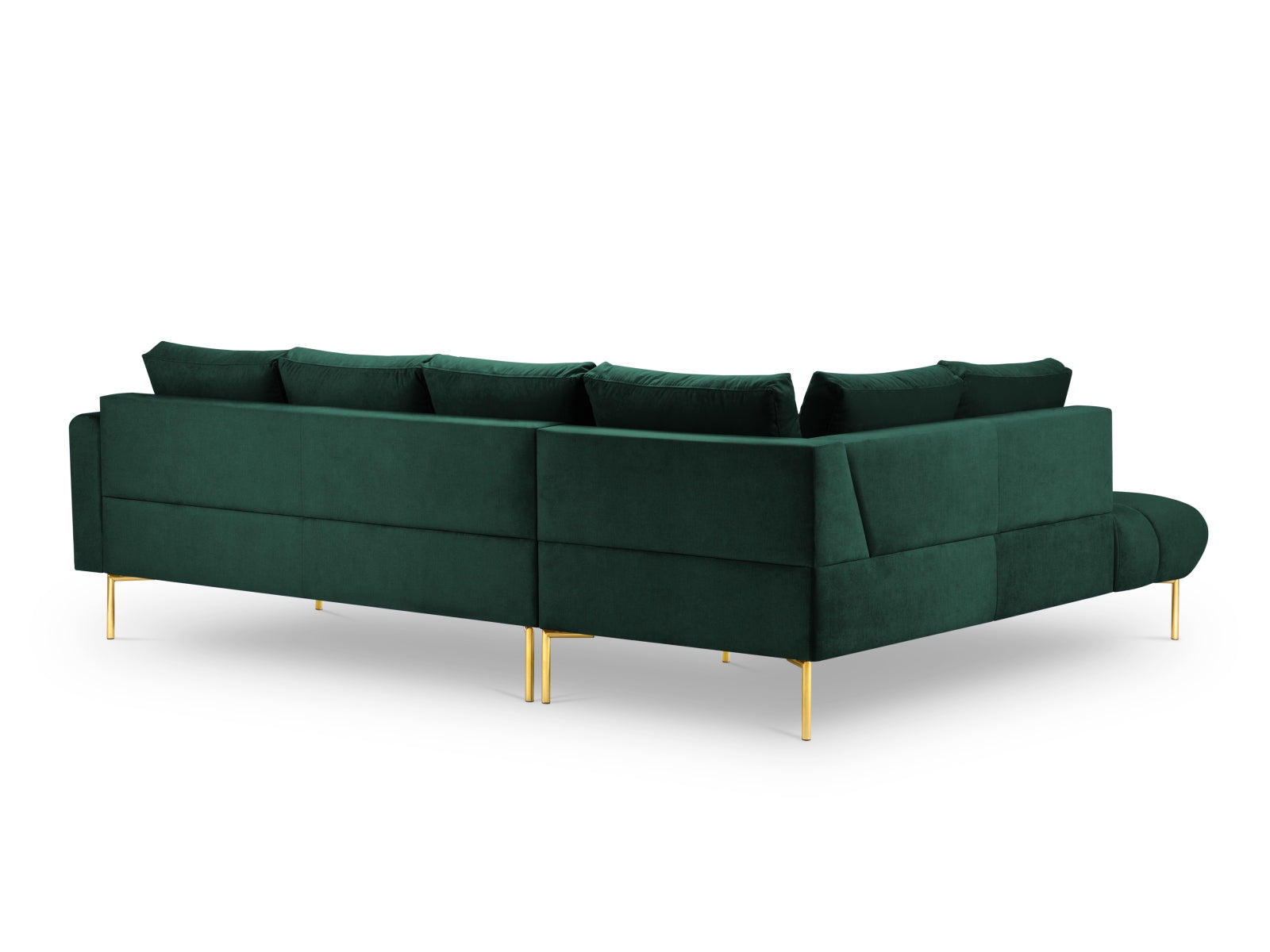 Erleben Sie das stilvolle Hastings Velour links Ecksofa 5 Sitzer von Cosmopolitan Design – ideal für Ihr modernes Wohnzimmer und optimalen Komfort.