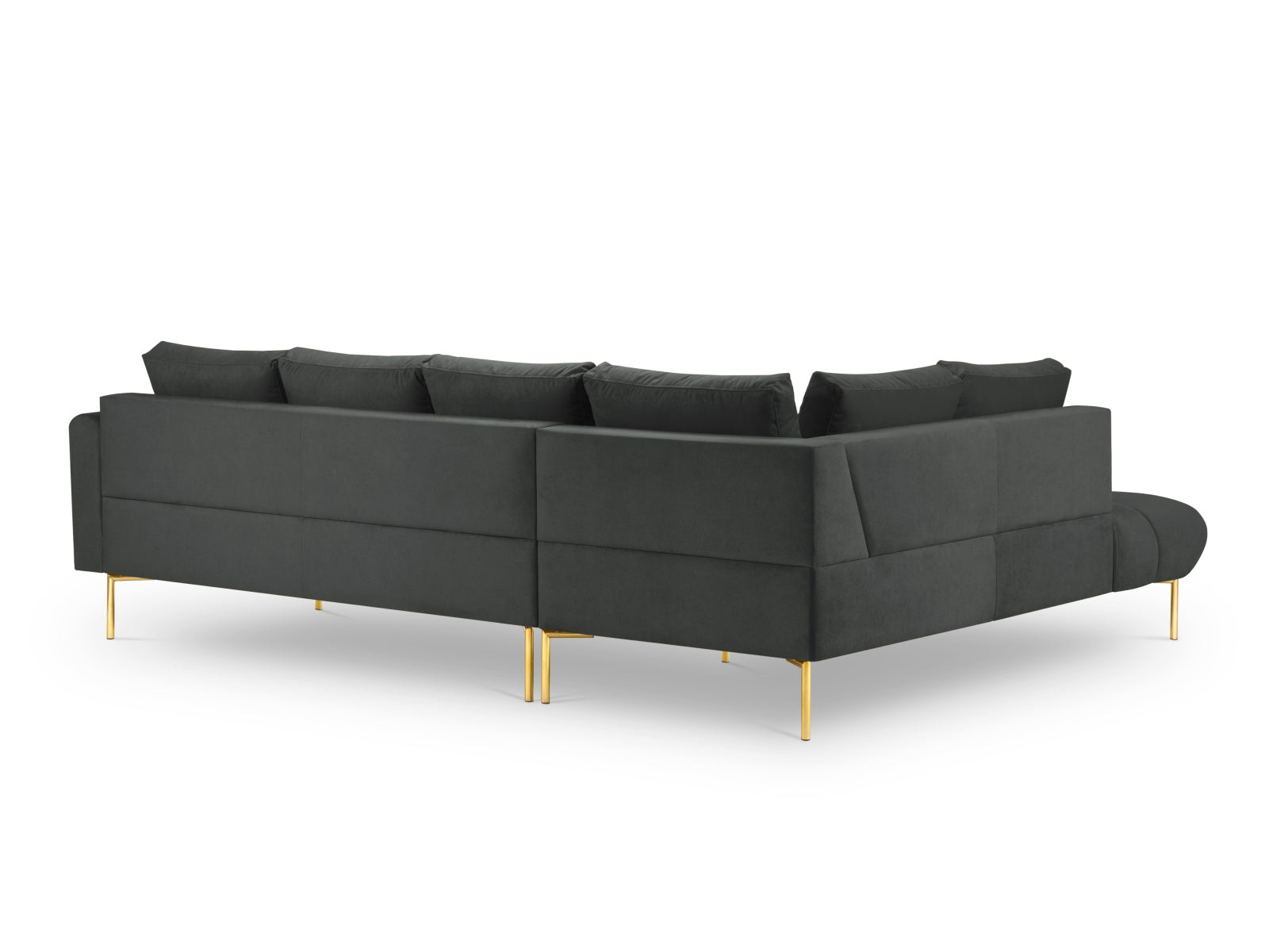 Entdecken Sie das elegante Hastings Velour links Ecksofa 5 Sitzer von Cosmopolitan Design – perfekt für Ihr modernes Zuhause und höchsten Sitzkomfort.