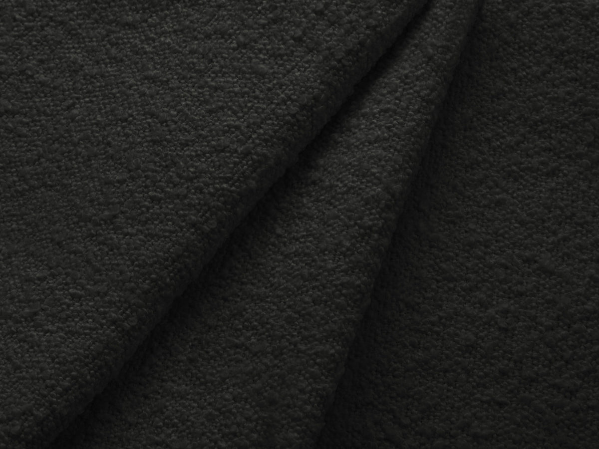 Vienna Boucle Ecksofa links 5 Sitzer 170cm in Black/Gold-Ascot präsentiert im Onlineshop von KAQTU Design AG. L-Sofa links ist von Cosmopolitan Design