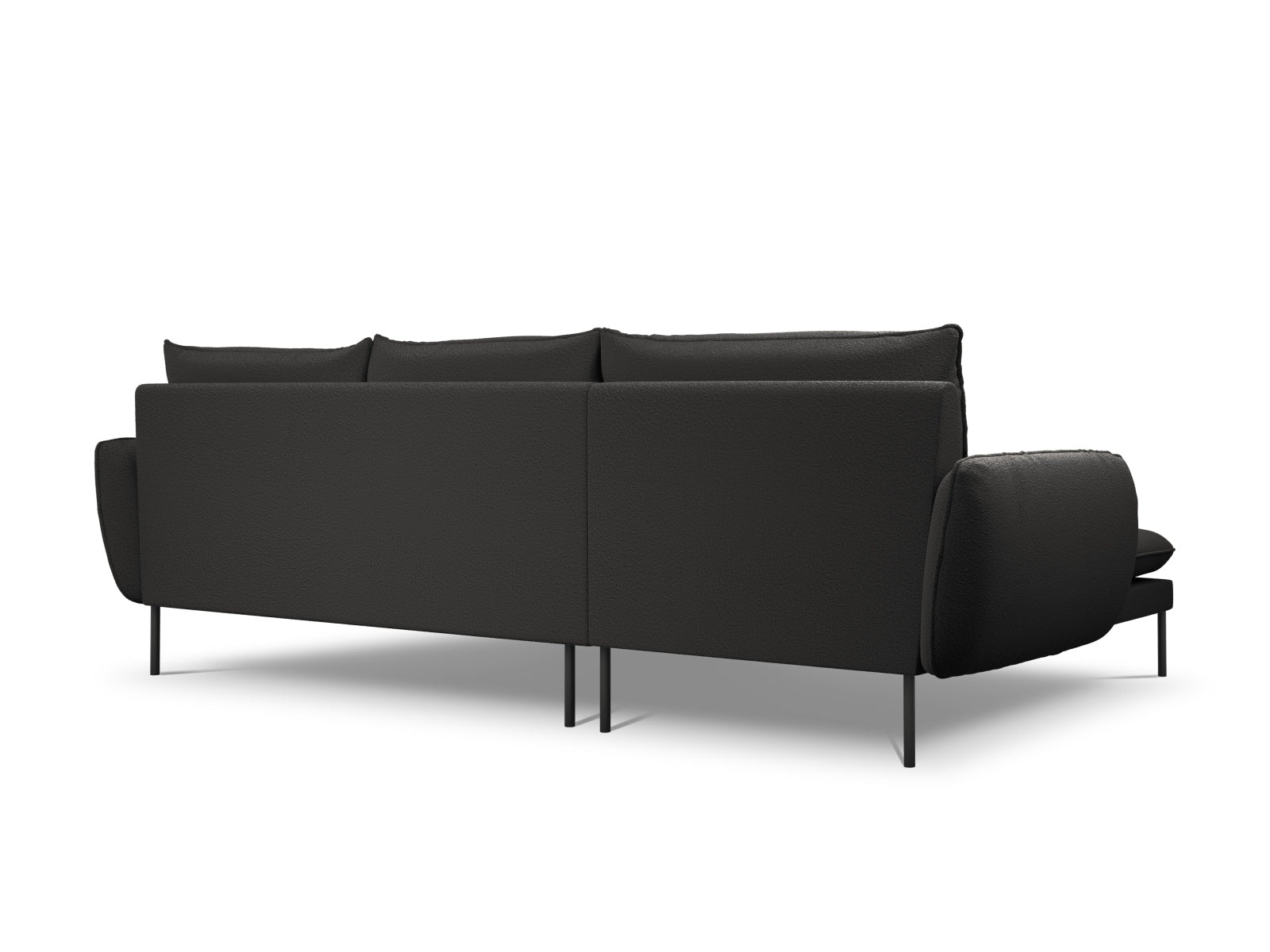 Modernes 5-Sitzer Ecksofa in hochwertigem Boucle-Stoff. Perfekt für gesellige Abende und stilvolle Einrichtung. Entdecken Sie den Komfort!