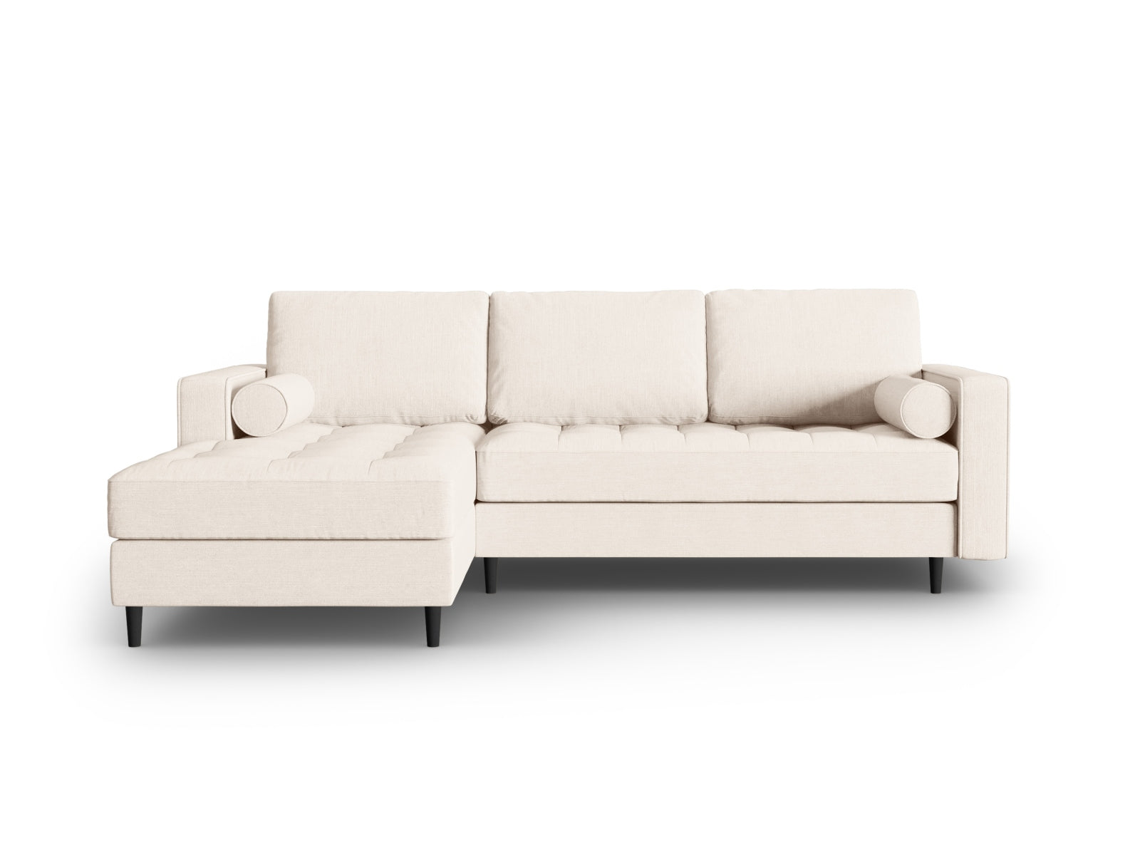 4-Sitzer Ecksofa links Aspen in Light Beige-Melva präsentiert im Onlineshop von KAQTU Design AG. Ecksofa links ist von Cosmopolitan Design