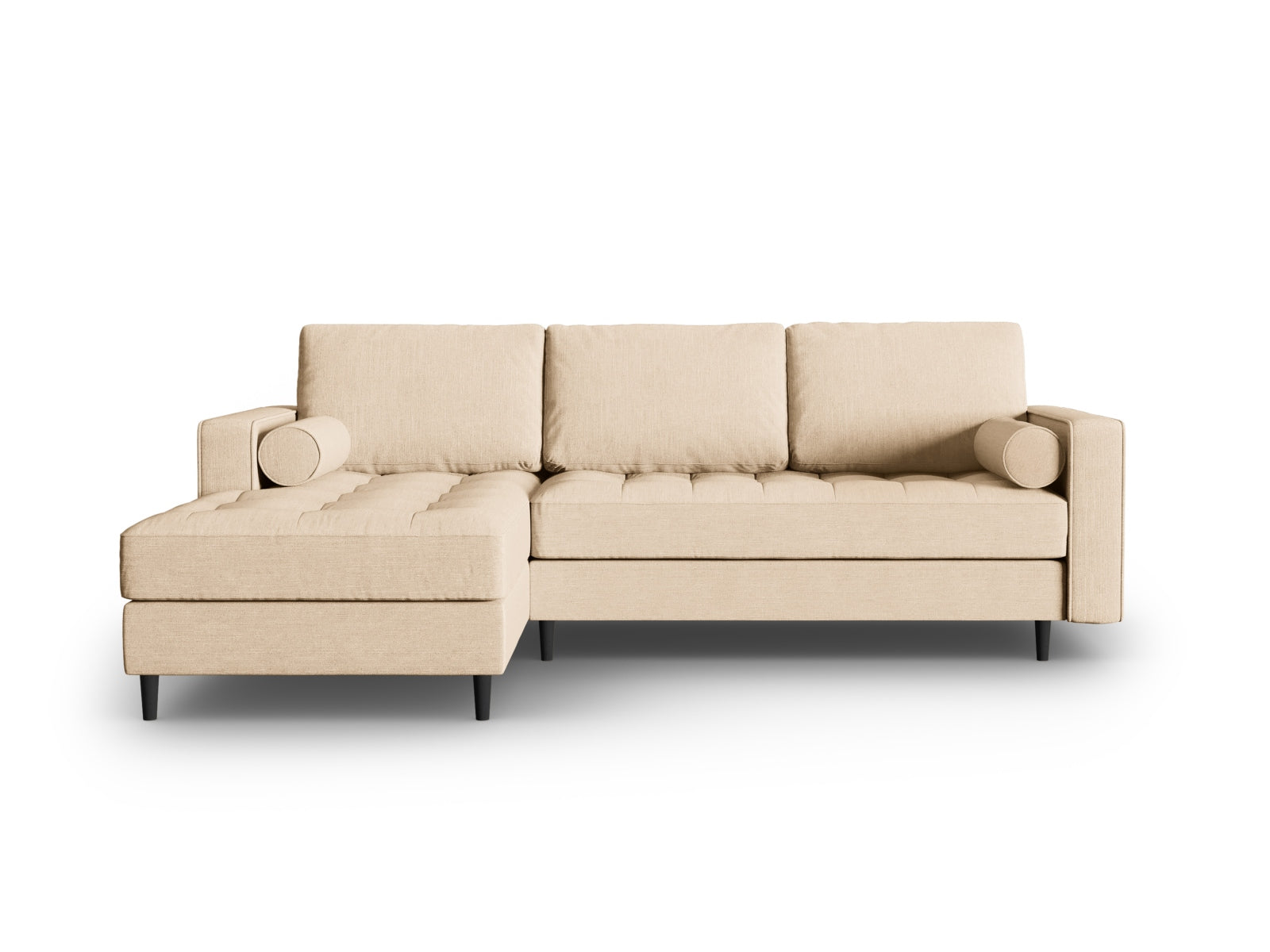 4-Sitzer Ecksofa links Aspen in Beige-Melva präsentiert im Onlineshop von KAQTU Design AG. Ecksofa links ist von Cosmopolitan Design