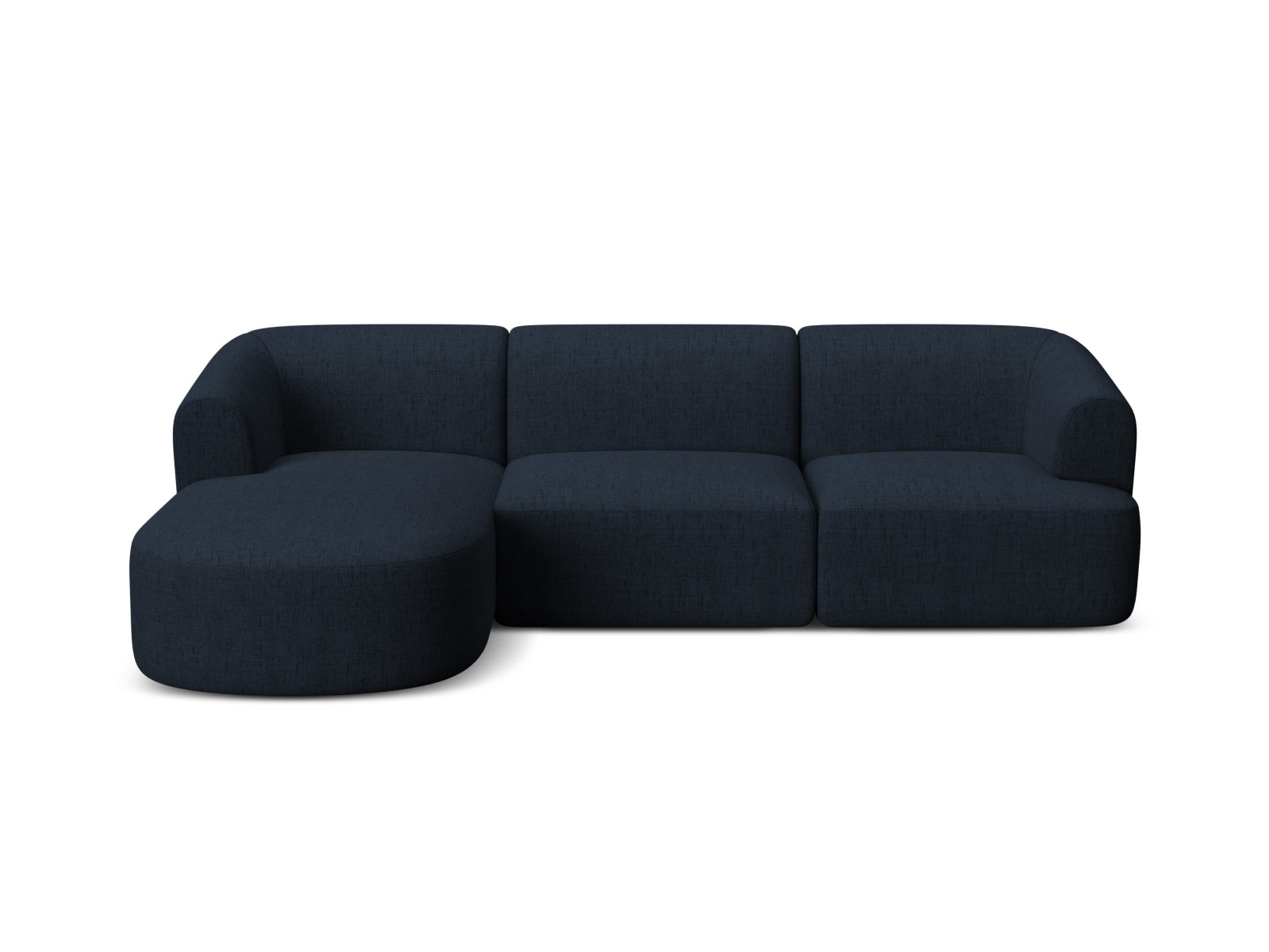Modulares 4-Sitzer Ecksofa Campi in Royal Blue-Moly, ideal für moderne Wohnräume und entspannte Stunden mit Freunden und Familie.