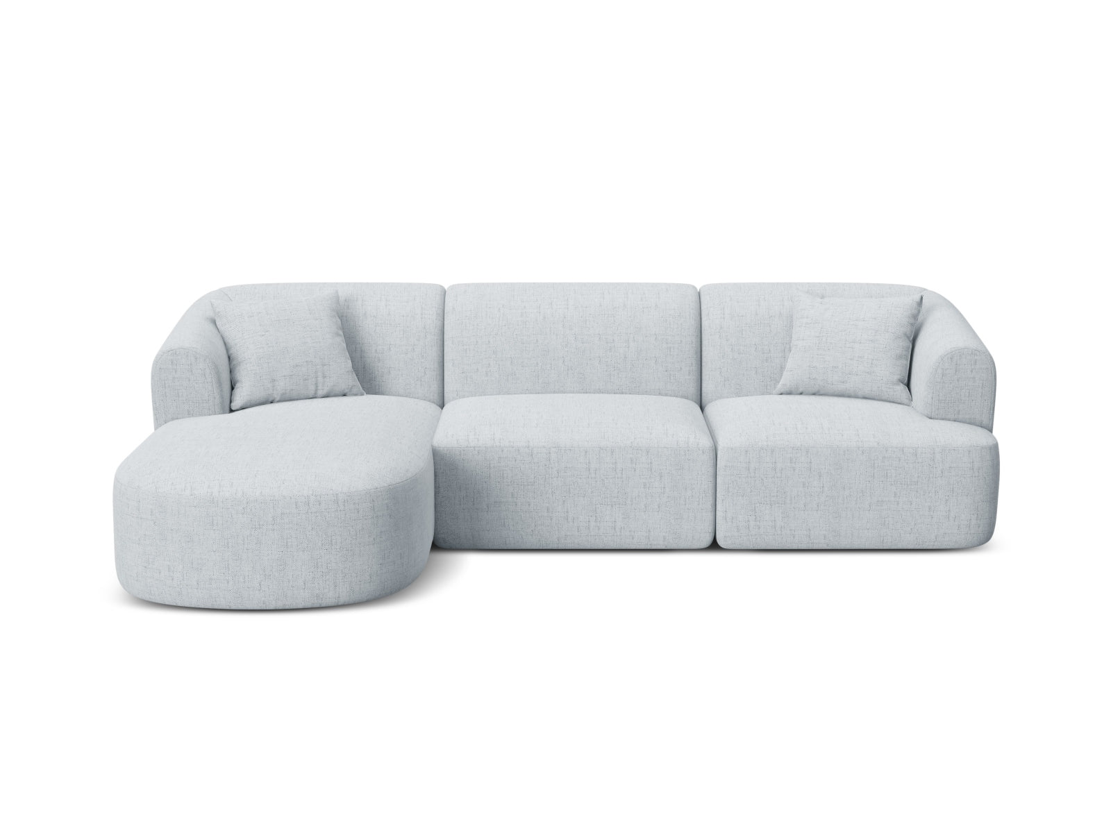 4-Sitzer Ecksofa links modular Campi in Light Grey-Moly präsentiert im Onlineshop von KAQTU Design AG. Ecksofa links ist von Cosmopolitan Design