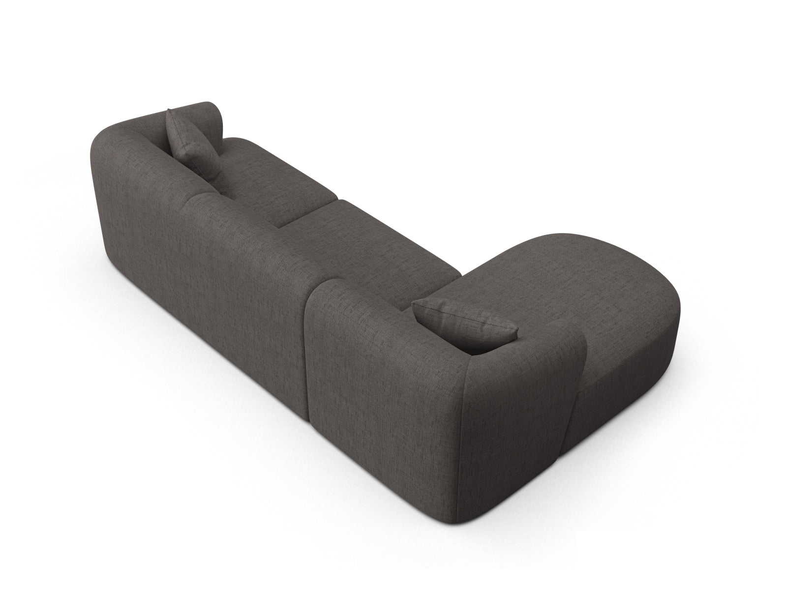 Elegantes 4-Sitzer Ecksofa Campi mit modularer Bauweise, perfekt für gemütliche Stunden und modernes Wohnen, erhältlich bei Cosmopolitan Design.