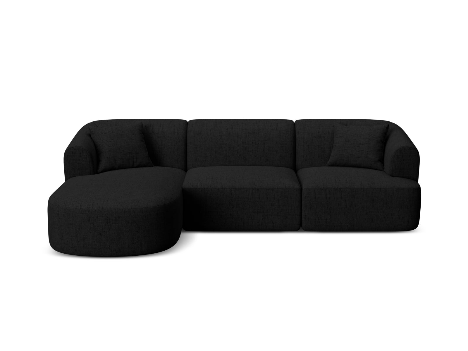 4-Sitzer Ecksofa links modular Campi in Black-Moly präsentiert im Onlineshop von KAQTU Design AG. Ecksofa links ist von Cosmopolitan Design