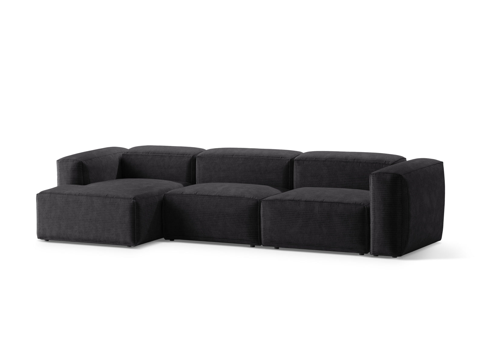 Bergamo Modulares Ecksofa links 4 Sitzer in Grey-Perla präsentiert im Onlineshop von KAQTU Design AG. Ecksofa links ist von Cosmopolitan Design